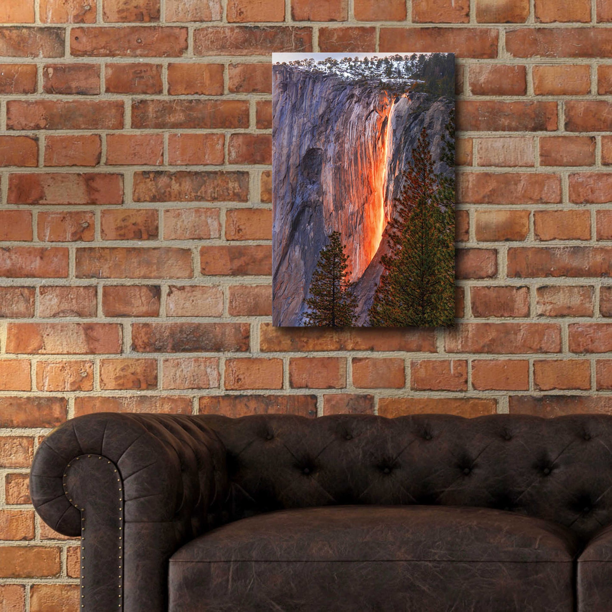 Epic Art 'Horsetail Fall' by John Gavrilis, Acrylic Glass Wall Art,16x24