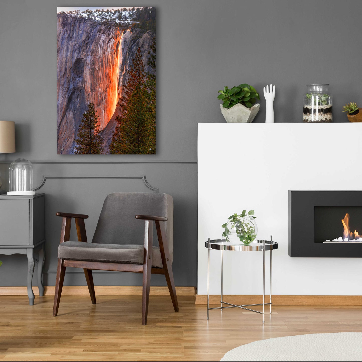 Epic Art 'Horsetail Fall' by John Gavrilis, Acrylic Glass Wall Art,24x36