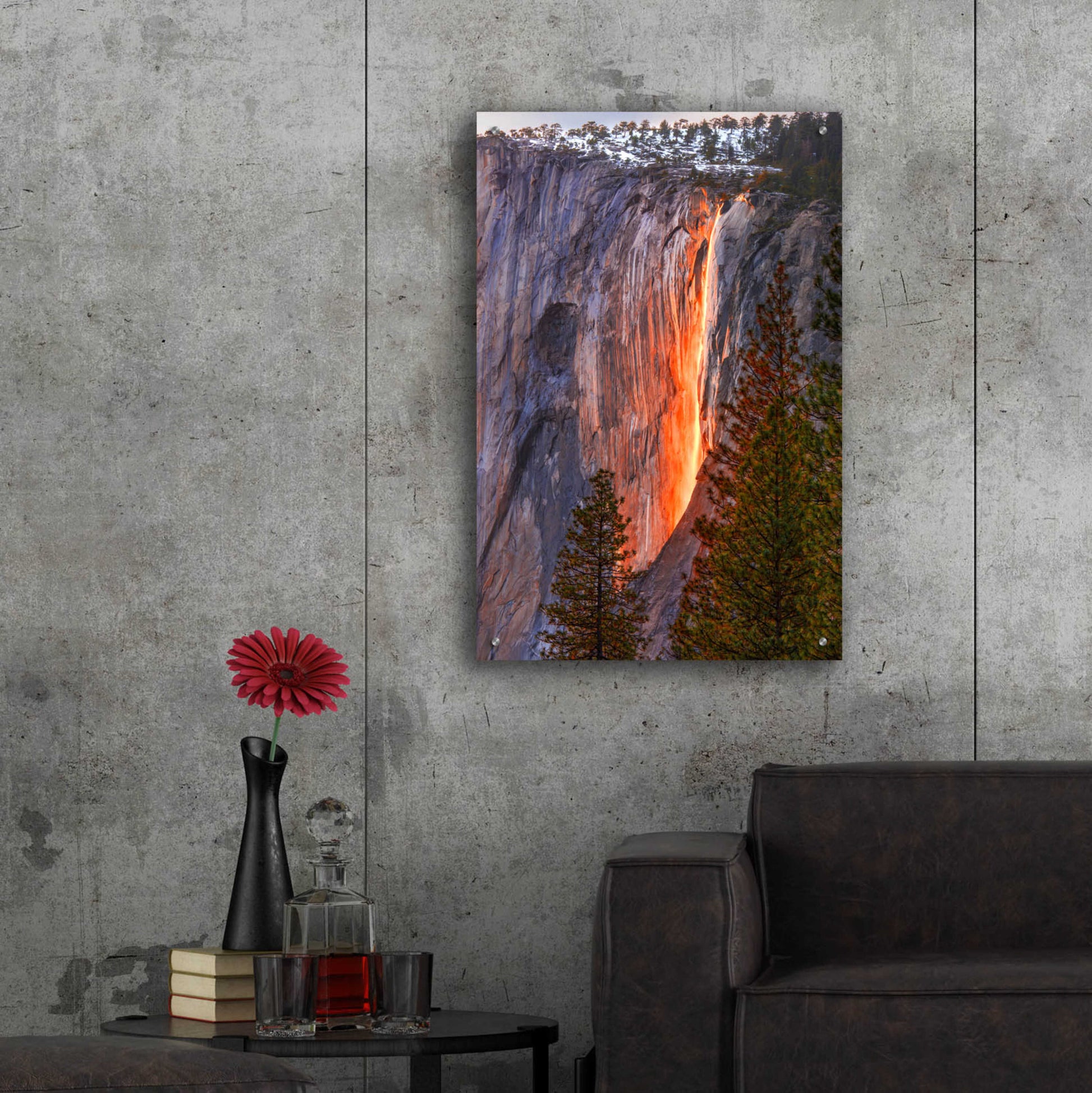 Epic Art 'Horsetail Fall' by John Gavrilis, Acrylic Glass Wall Art,24x36