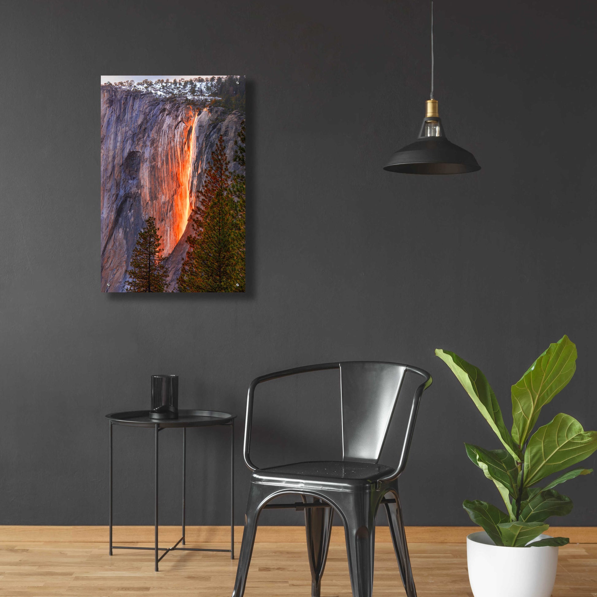 Epic Art 'Horsetail Fall' by John Gavrilis, Acrylic Glass Wall Art,24x36