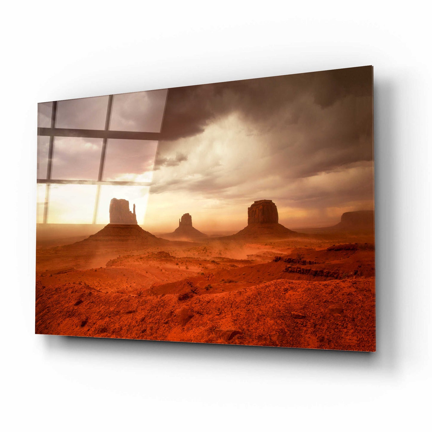 Epic Art 'Monsoon Sandstorm' by John Gavrilis, Acrylic Glass Wall Art,16x12