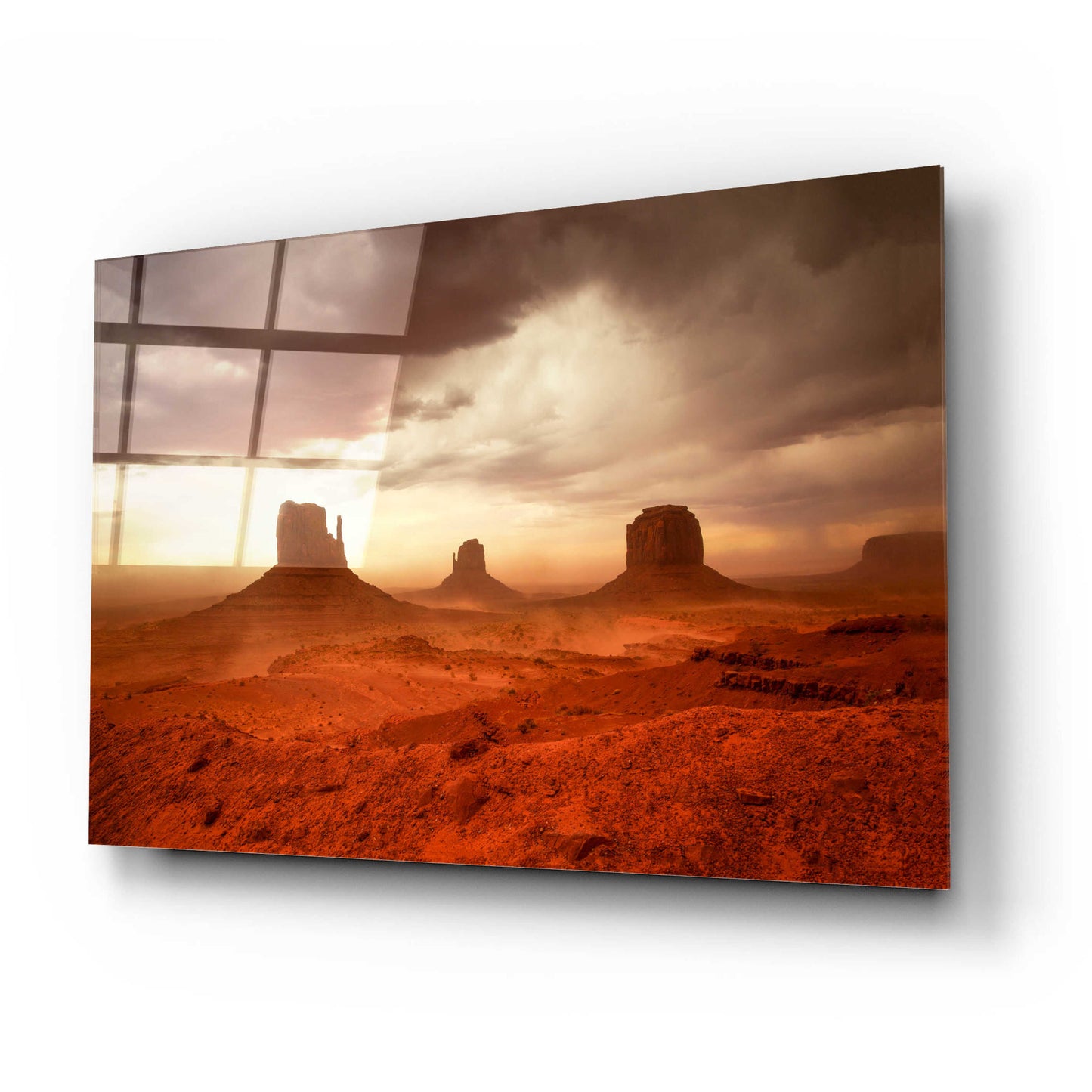 Epic Art 'Monsoon Sandstorm' by John Gavrilis, Acrylic Glass Wall Art,24x16