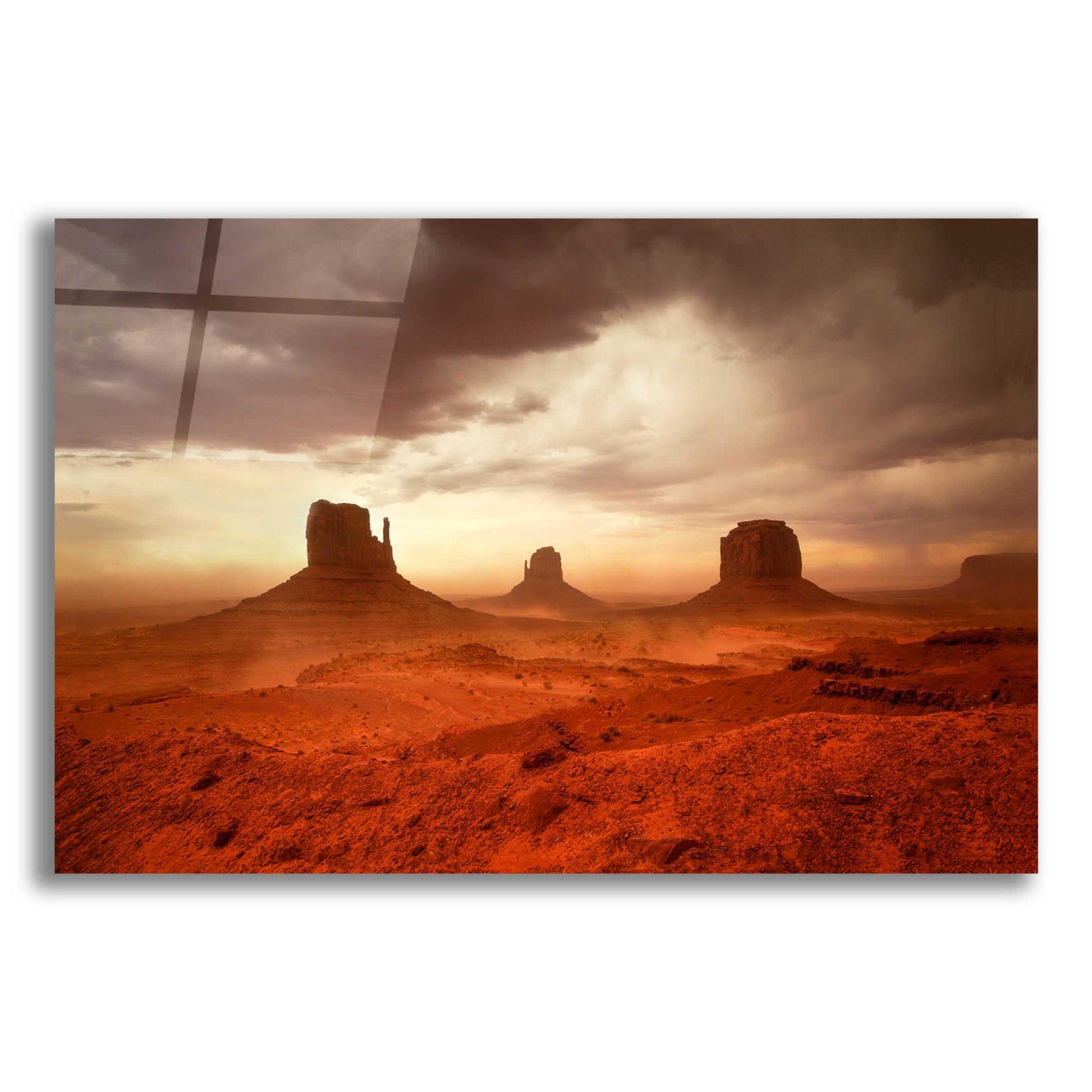 Epic Art 'Monsoon Sandstorm' by John Gavrilis, Acrylic Glass Wall Art,24x16