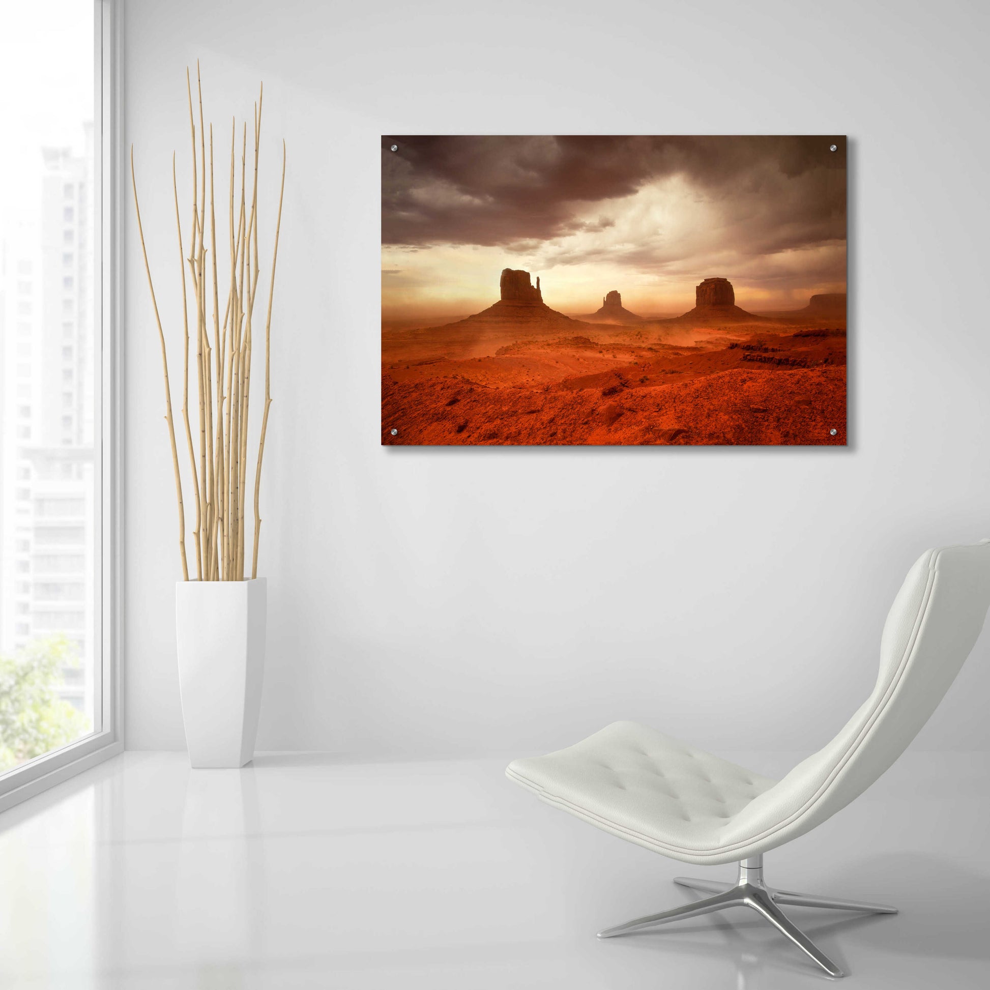 Epic Art 'Monsoon Sandstorm' by John Gavrilis, Acrylic Glass Wall Art,36x24