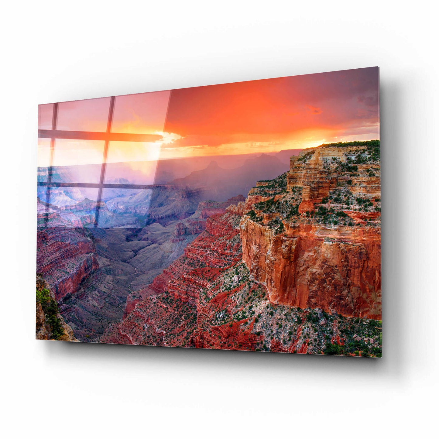 Epic Art 'Monsoon Sunset' by John Gavrilis, Acrylic Glass Wall Art,16x12