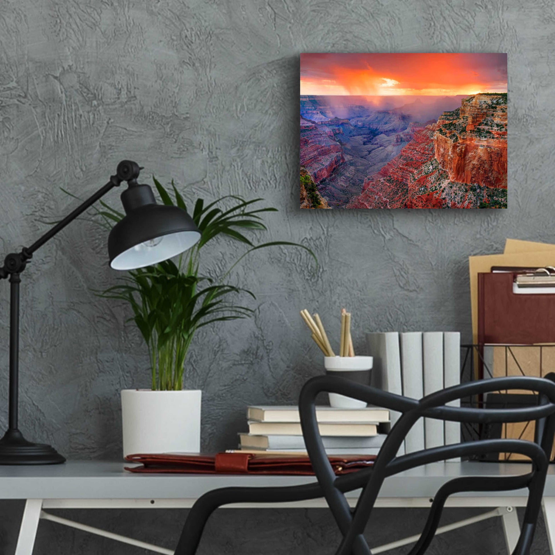 Epic Art 'Monsoon Sunset' by John Gavrilis, Acrylic Glass Wall Art,16x12