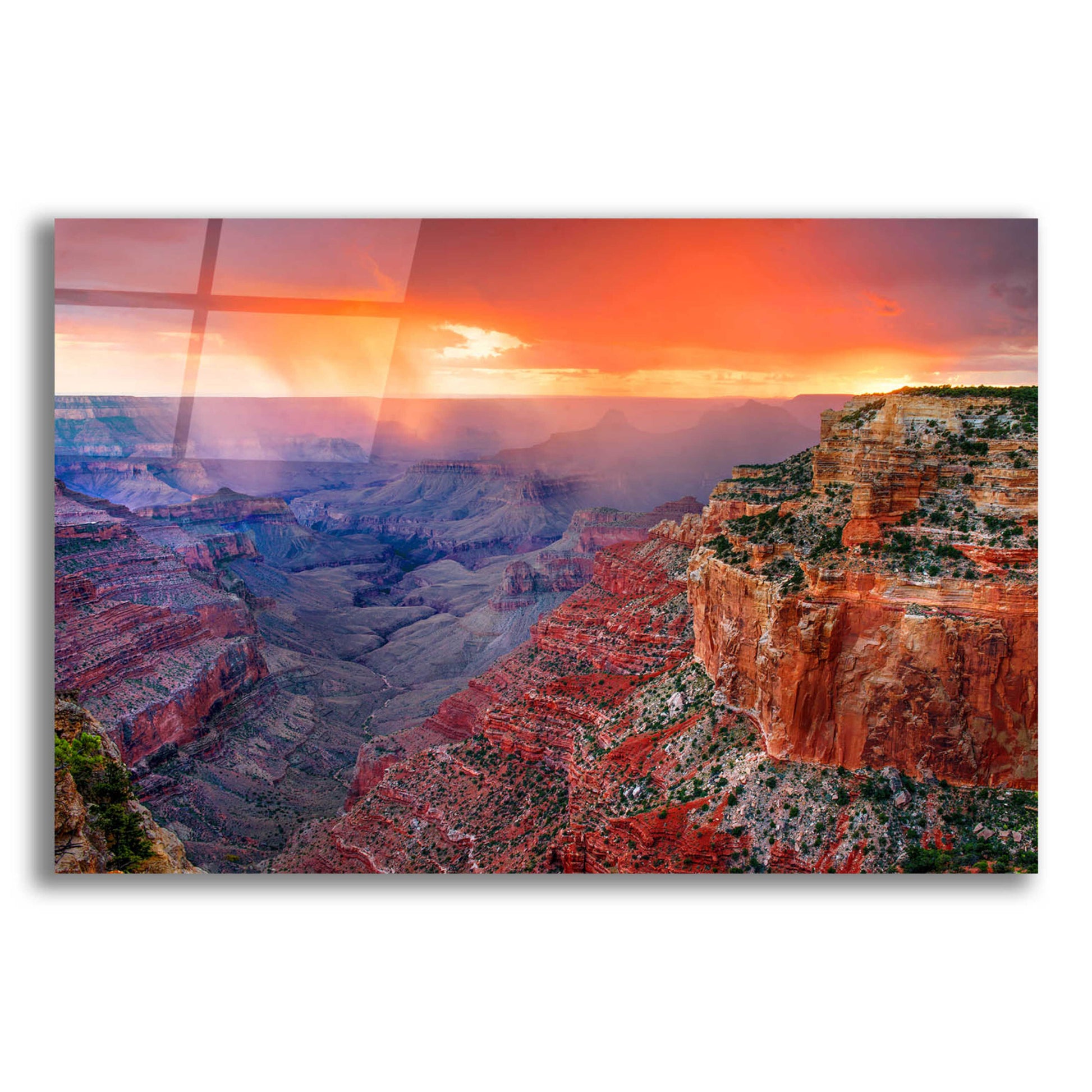 Epic Art 'Monsoon Sunset' by John Gavrilis, Acrylic Glass Wall Art,16x12