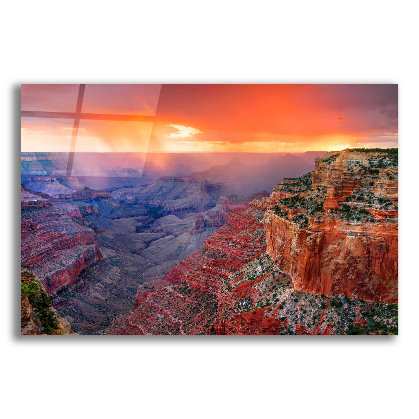 Epic Art 'Monsoon Sunset' by John Gavrilis, Acrylic Glass Wall Art,24x16