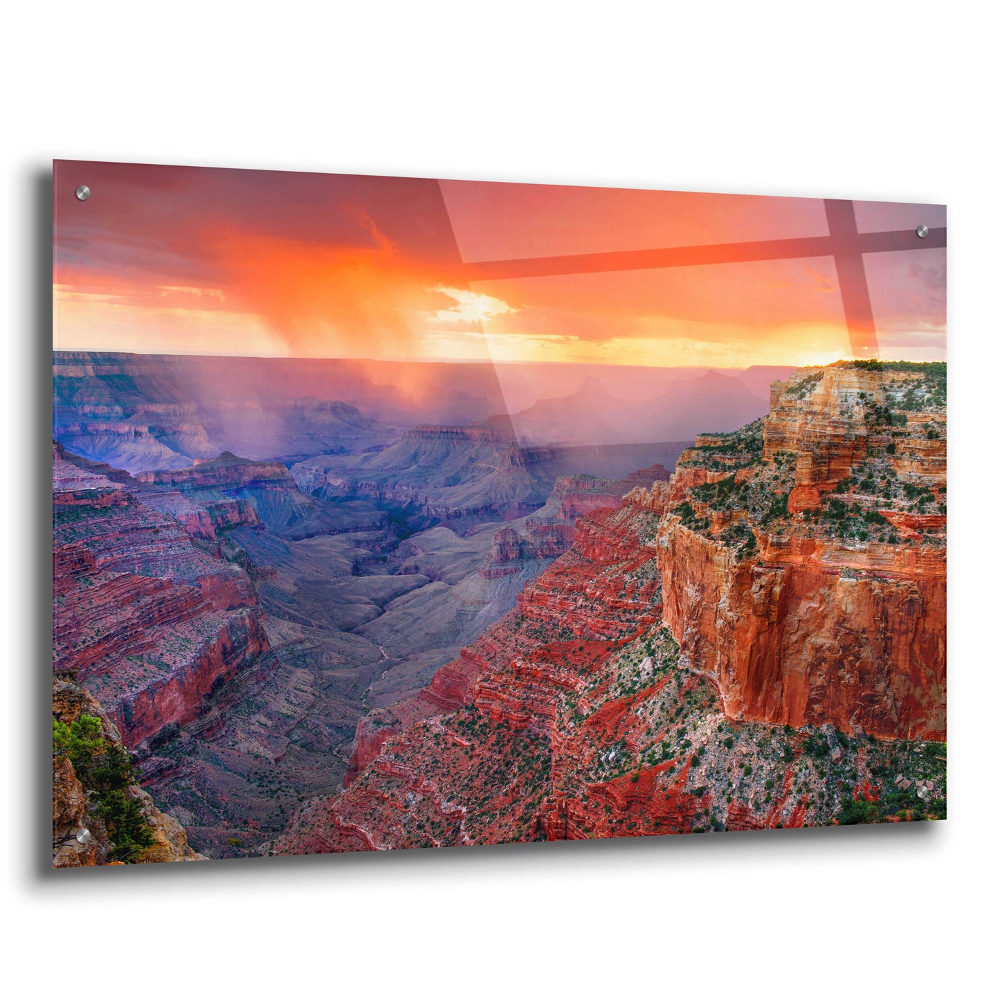 Epic Art 'Monsoon Sunset' by John Gavrilis, Acrylic Glass Wall Art,36x24