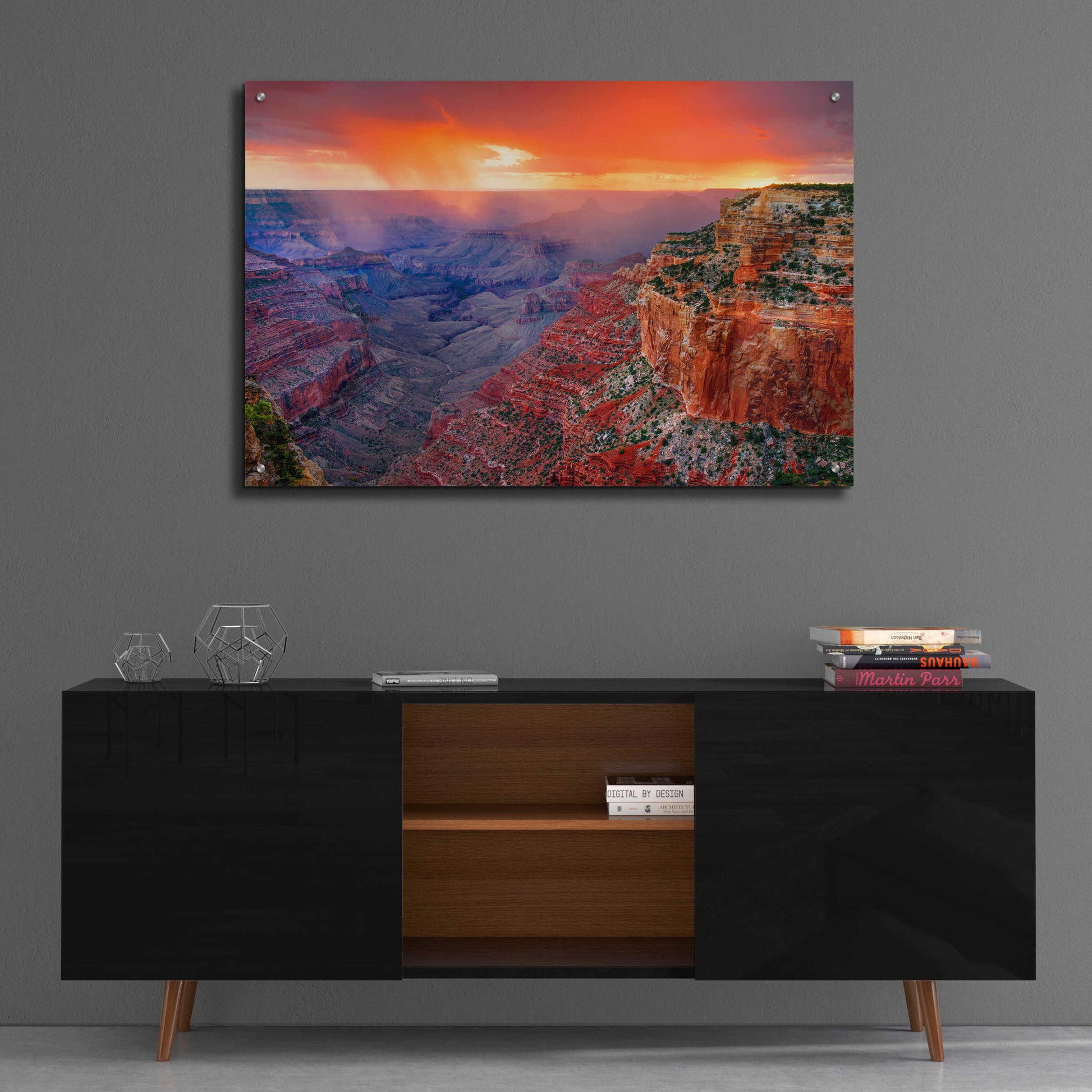 Epic Art 'Monsoon Sunset' by John Gavrilis, Acrylic Glass Wall Art,36x24