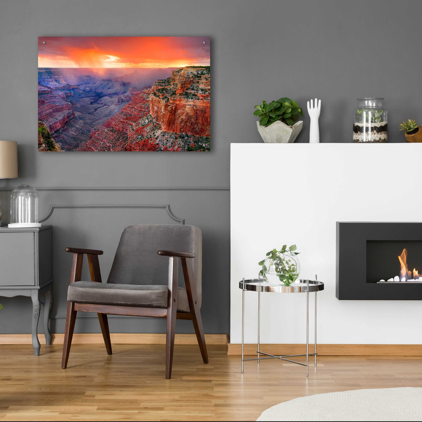 Epic Art 'Monsoon Sunset' by John Gavrilis, Acrylic Glass Wall Art,36x24