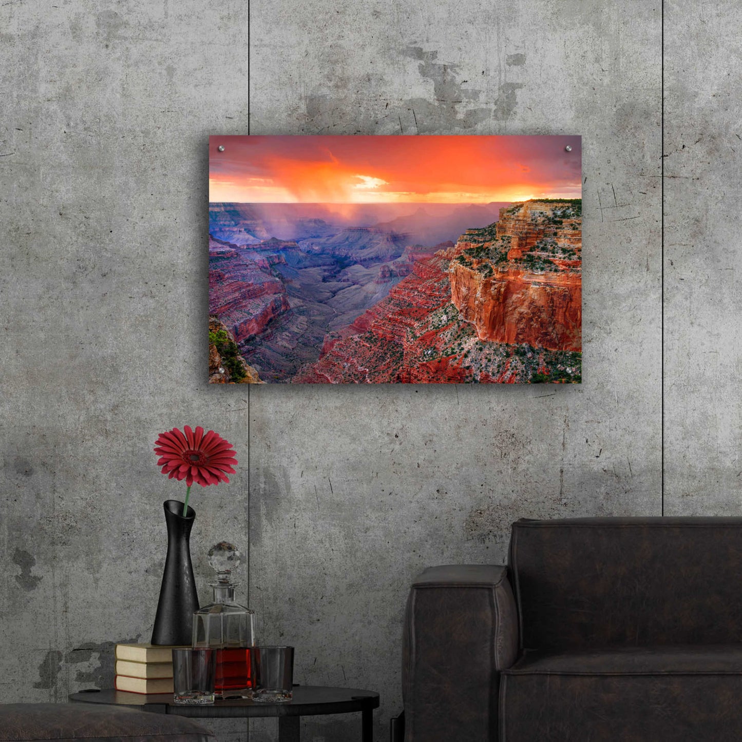 Epic Art 'Monsoon Sunset' by John Gavrilis, Acrylic Glass Wall Art,36x24