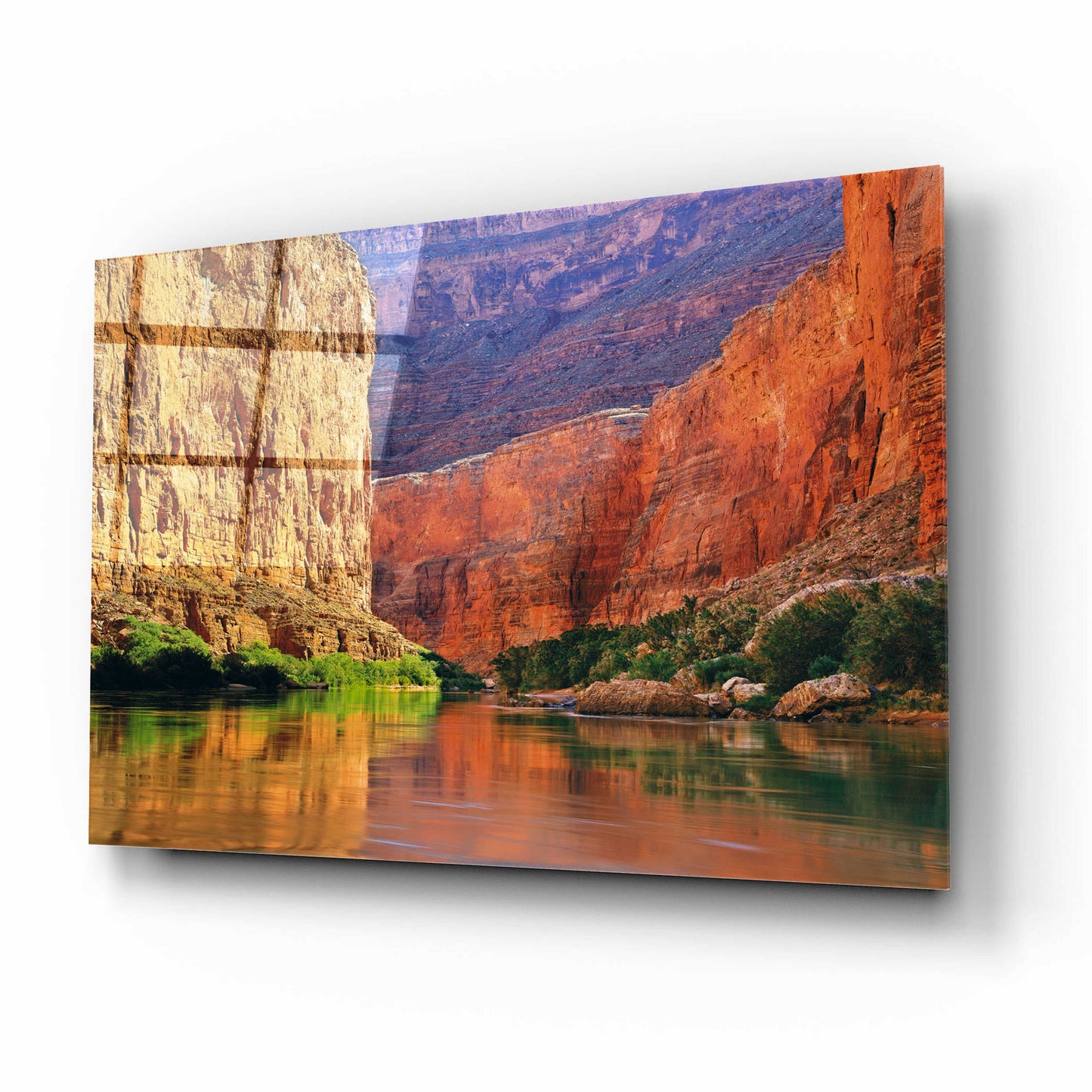 Epic Art 'Red Wall Gorge' by John Gavrilis, Acrylic Glass Wall Art,16x12