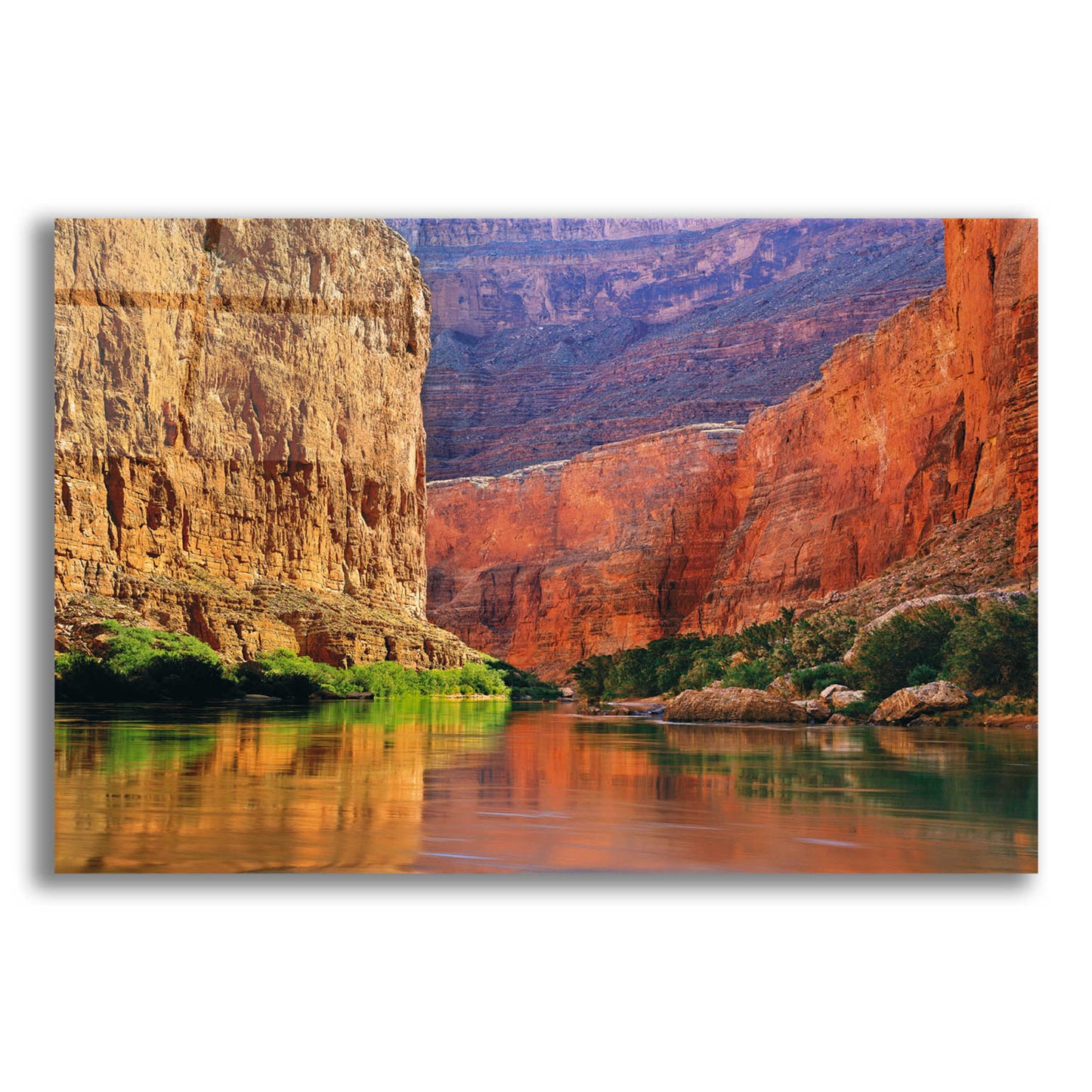 Epic Art 'Red Wall Gorge' by John Gavrilis, Acrylic Glass Wall Art,16x12