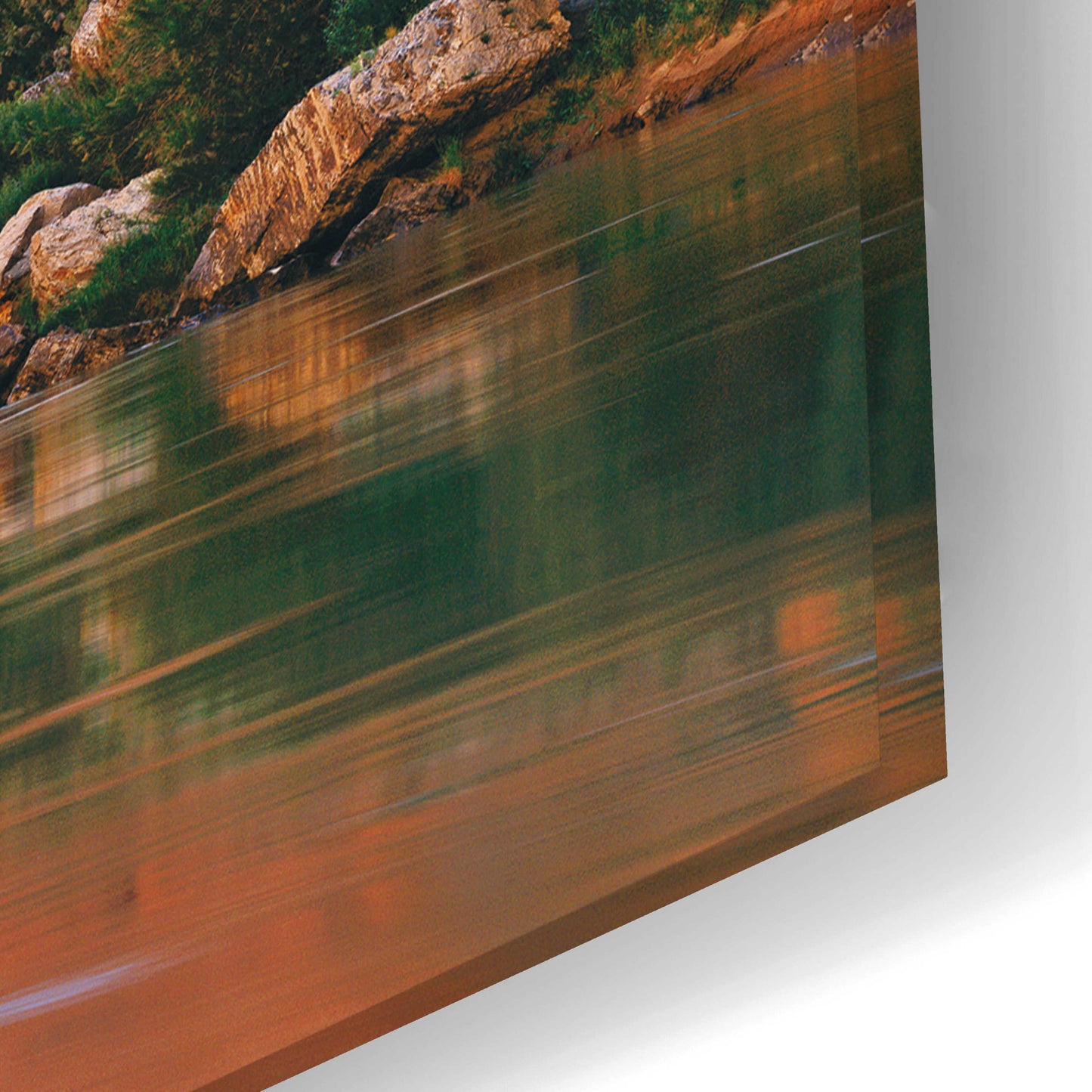 Epic Art 'Red Wall Gorge' by John Gavrilis, Acrylic Glass Wall Art,24x16