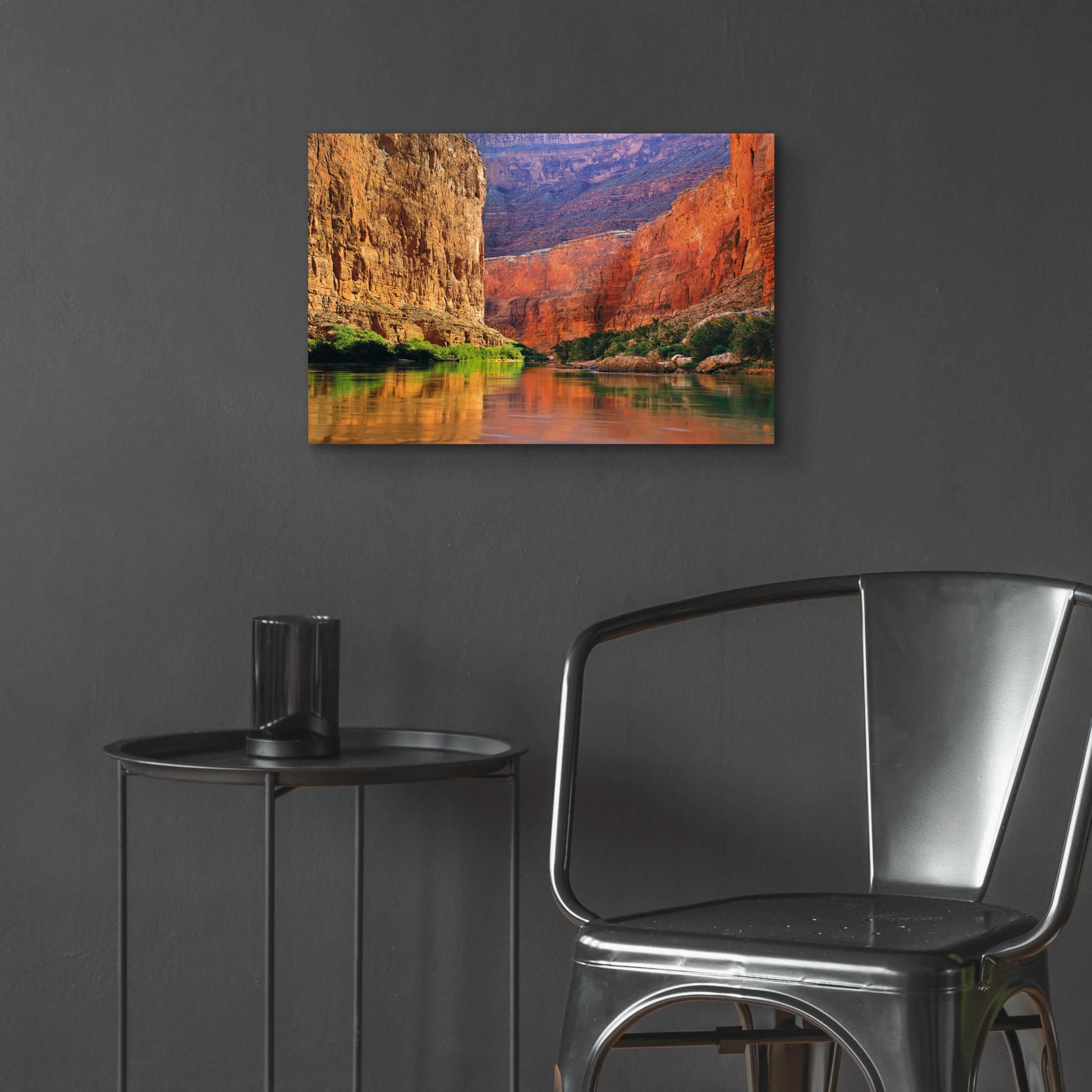 Epic Art 'Red Wall Gorge' by John Gavrilis, Acrylic Glass Wall Art,24x16