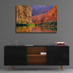 Epic Art 'Red Wall Gorge' by John Gavrilis, Acrylic Glass Wall Art,36x24