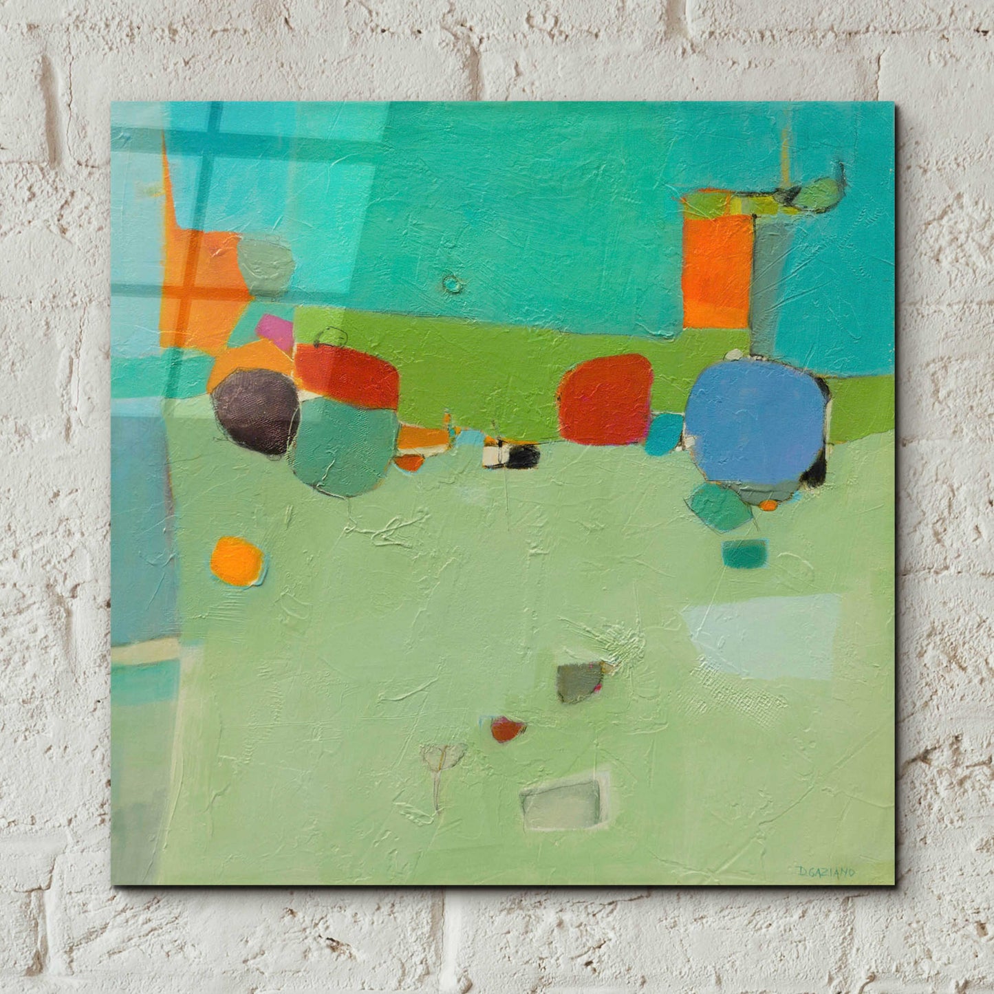 Epic Art 'A Skip and a Roll' by Dorothy Gaziano, Acrylic Glass Wall Art,12x12