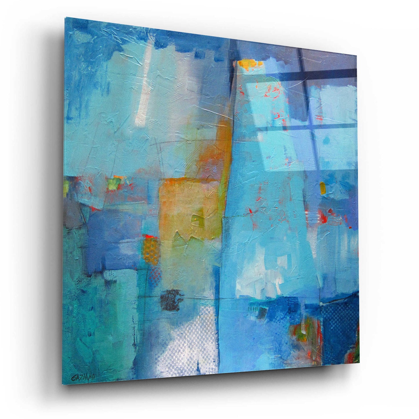 Epic Art 'Juxtaposition' by Dorothy Gaziano, Acrylic Glass Wall Art,12x12