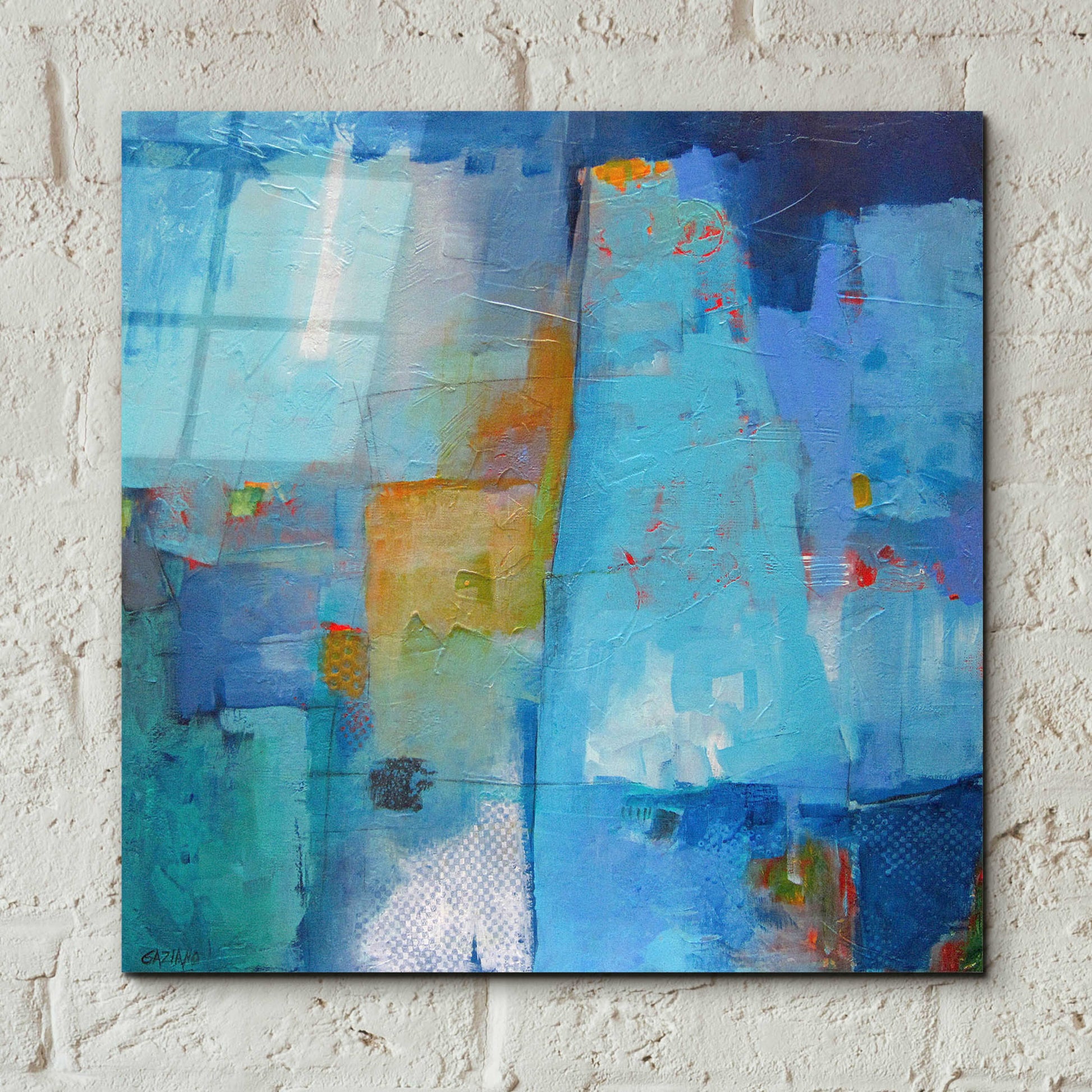 Epic Art 'Juxtaposition' by Dorothy Gaziano, Acrylic Glass Wall Art,12x12