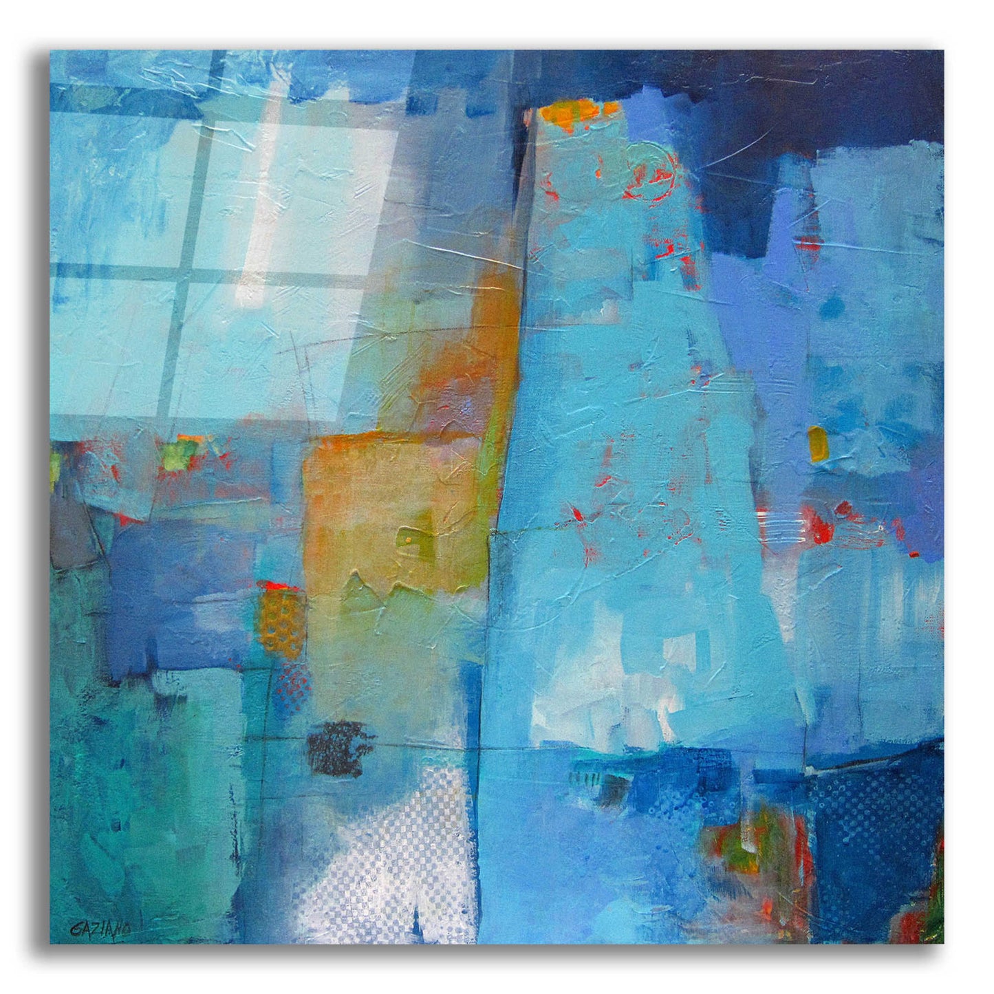 Epic Art 'Juxtaposition' by Dorothy Gaziano, Acrylic Glass Wall Art,12x12