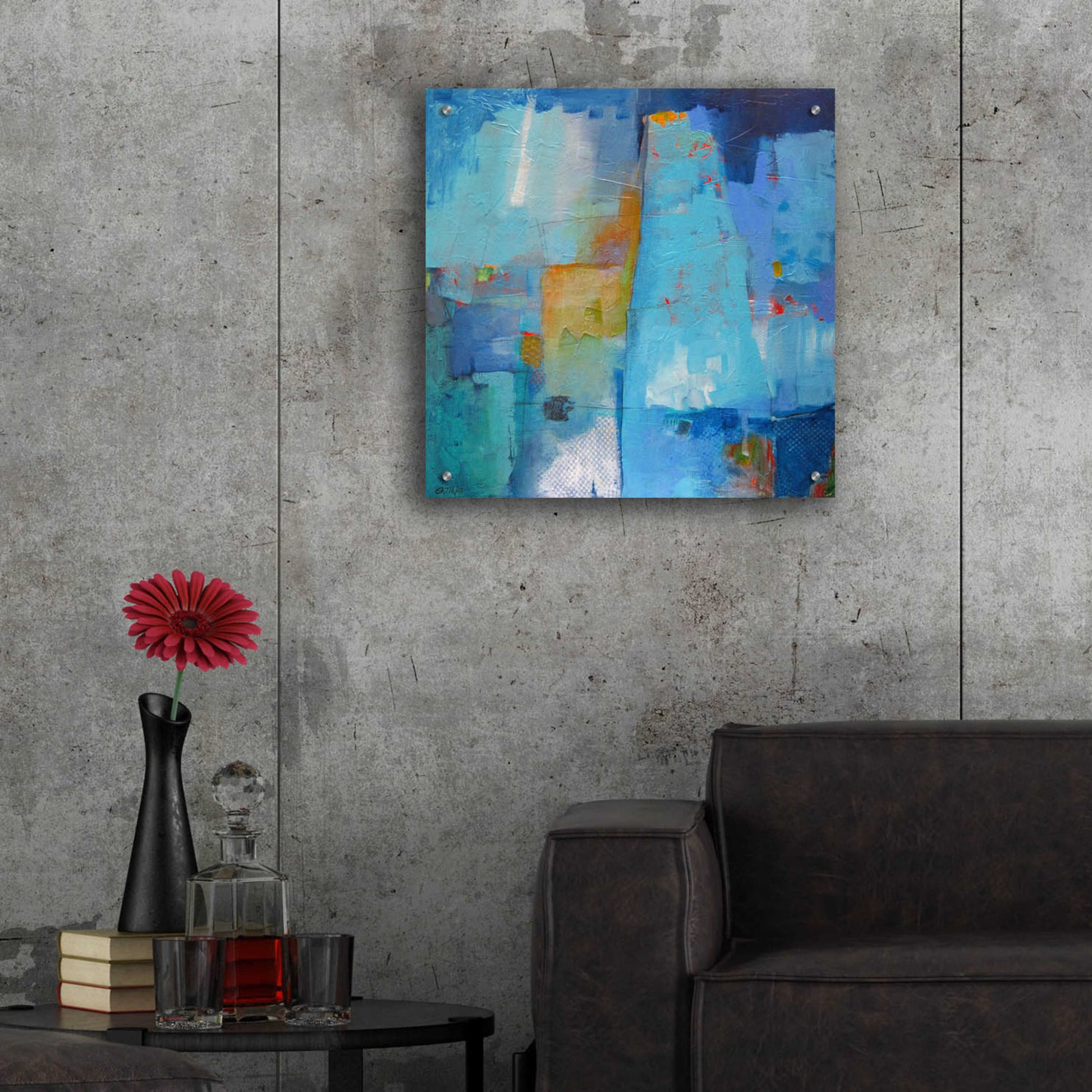 Epic Art 'Juxtaposition' by Dorothy Gaziano, Acrylic Glass Wall Art,24x24