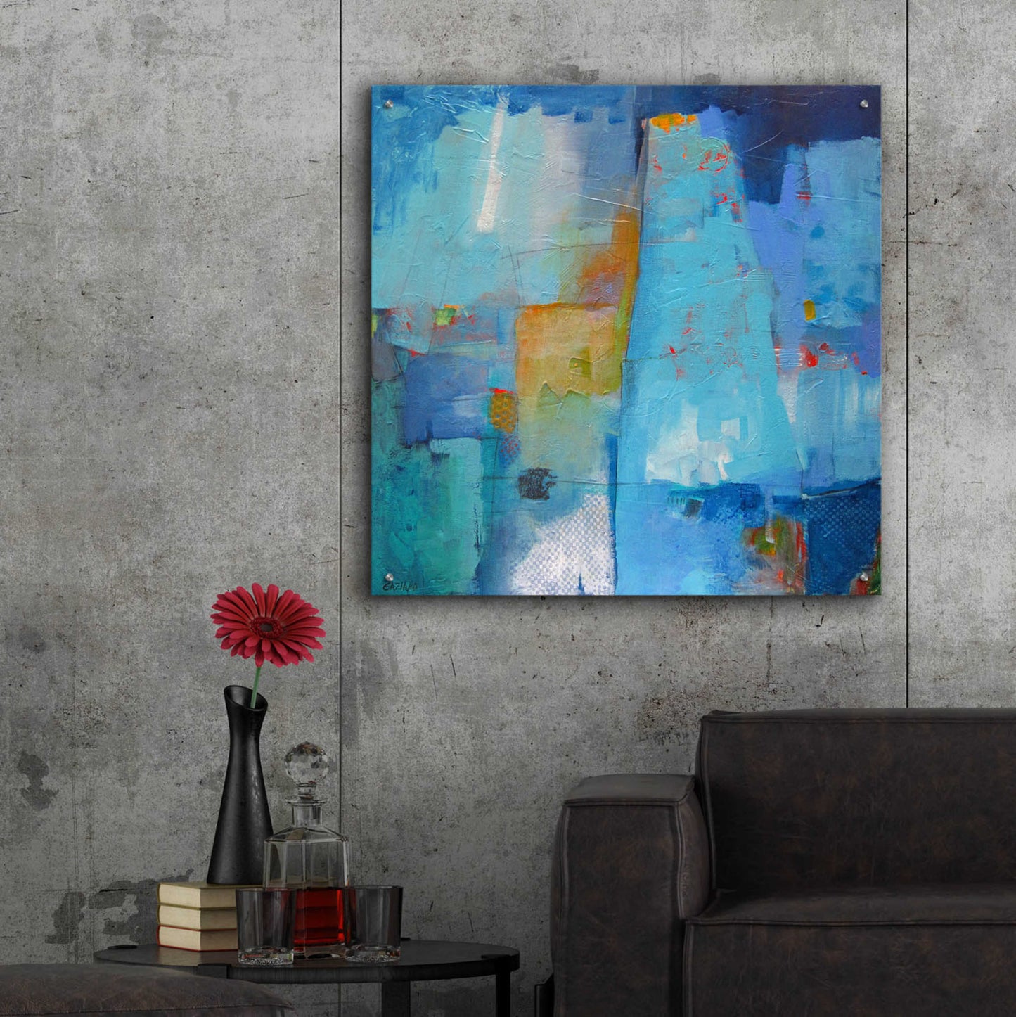 Epic Art 'Juxtaposition' by Dorothy Gaziano, Acrylic Glass Wall Art,36x36