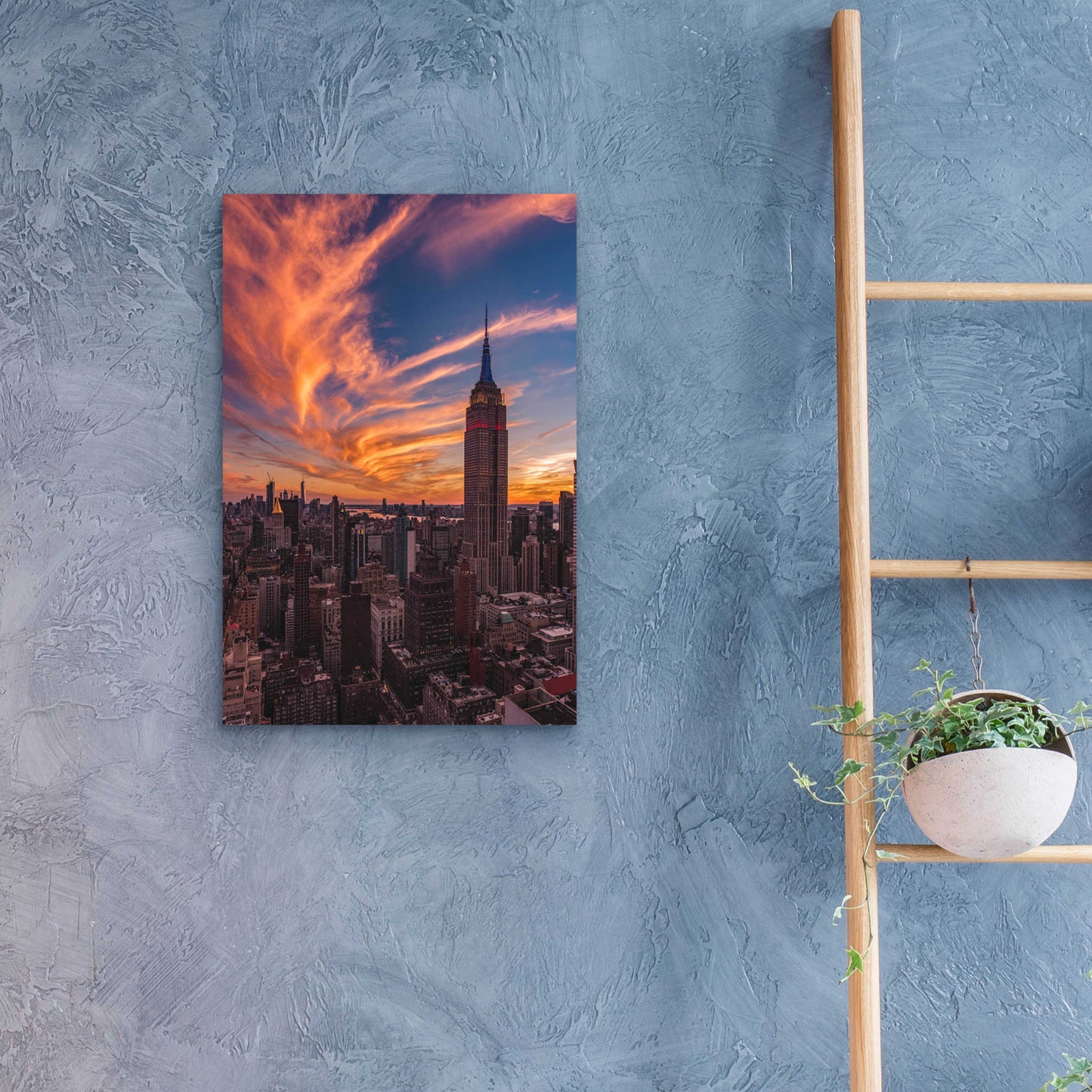 Epic Art '9-11 New York Sunset' by Bruce Getty, Acrylic Glass Wall Art,16x24