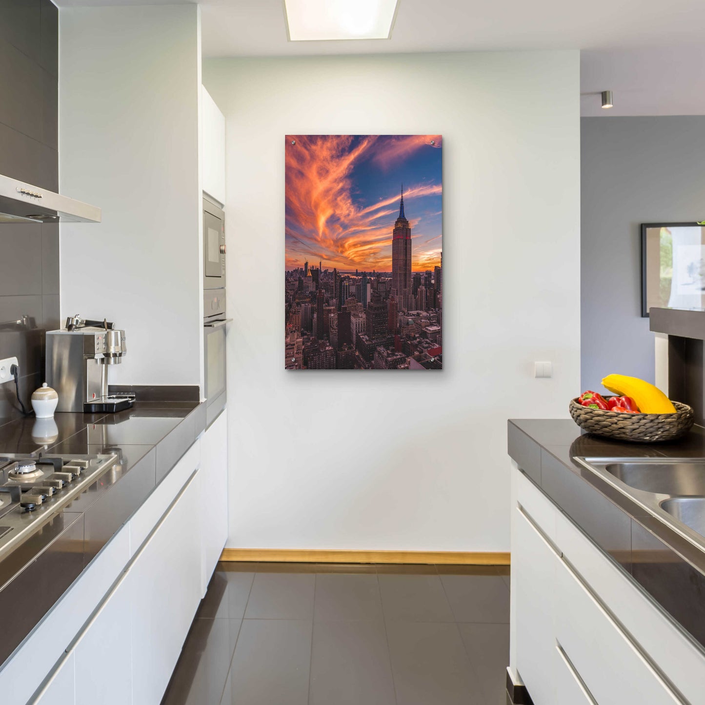 Epic Art '9-11 New York Sunset' by Bruce Getty, Acrylic Glass Wall Art,24x36