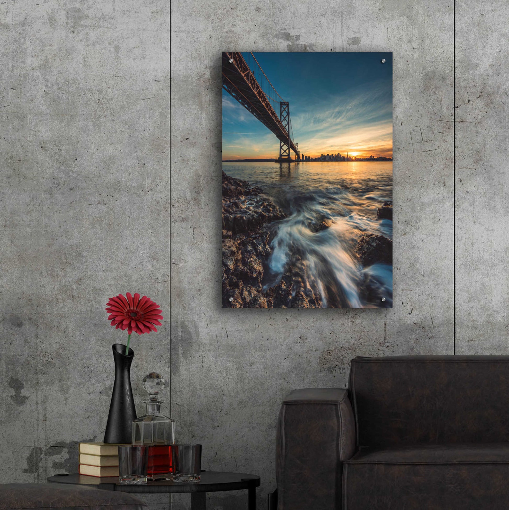 Epic Art 'Down by the Water 2' by Bruce Getty, Acrylic Glass Wall Art,24x36