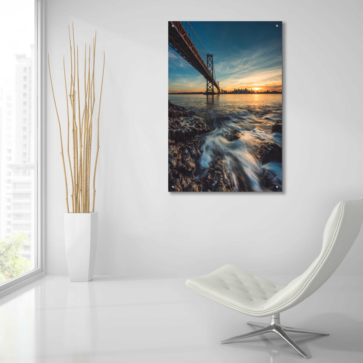 Epic Art 'Down by the Water 2' by Bruce Getty, Acrylic Glass Wall Art,24x36