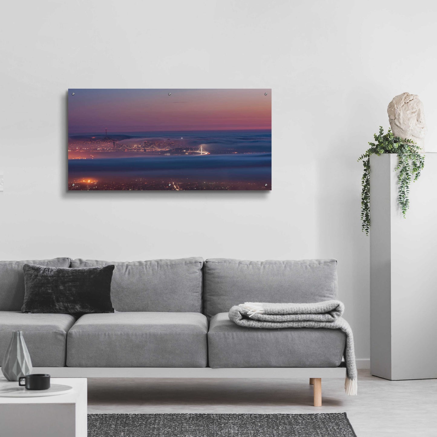 Epic Art 'Grizzly Beacon' by Bruce Getty, Acrylic Glass Wall Art,48x24