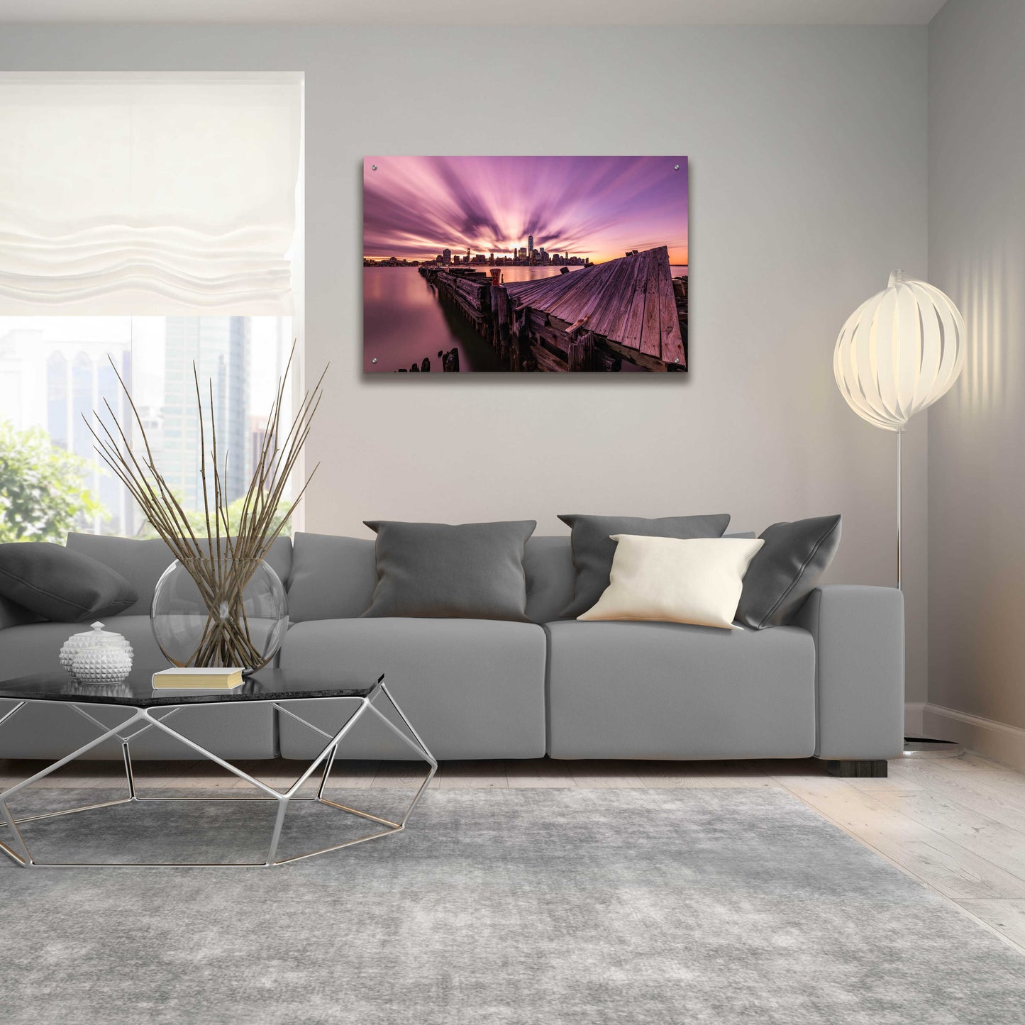 Epic Art 'Morning Explosion' by Bruce Getty, Acrylic Glass Wall Art,36x24