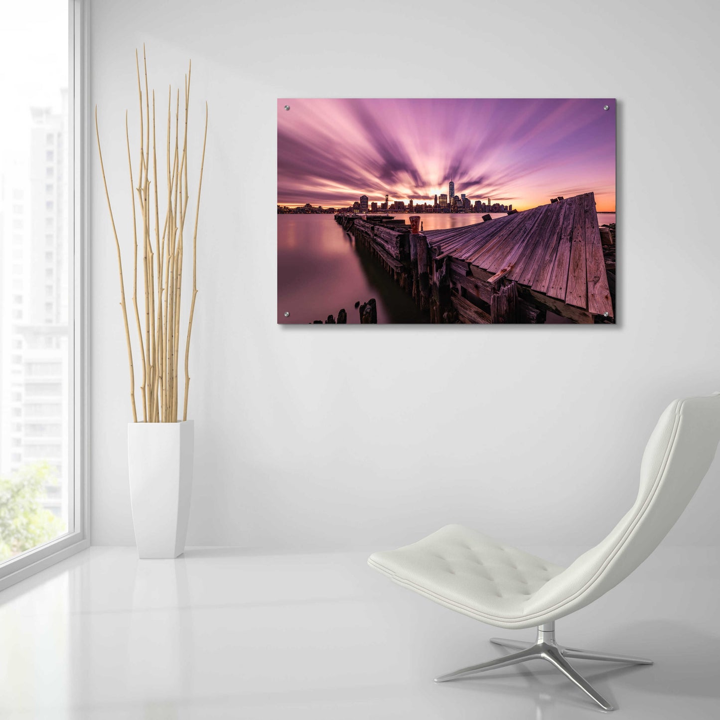 Epic Art 'Morning Explosion' by Bruce Getty, Acrylic Glass Wall Art,36x24