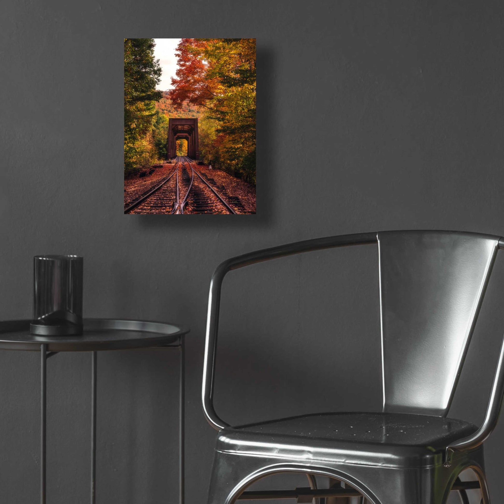 Epic Art 'New England Train Trestle Bridge' by Bruce Getty, Acrylic Glass Wall Art,12x16