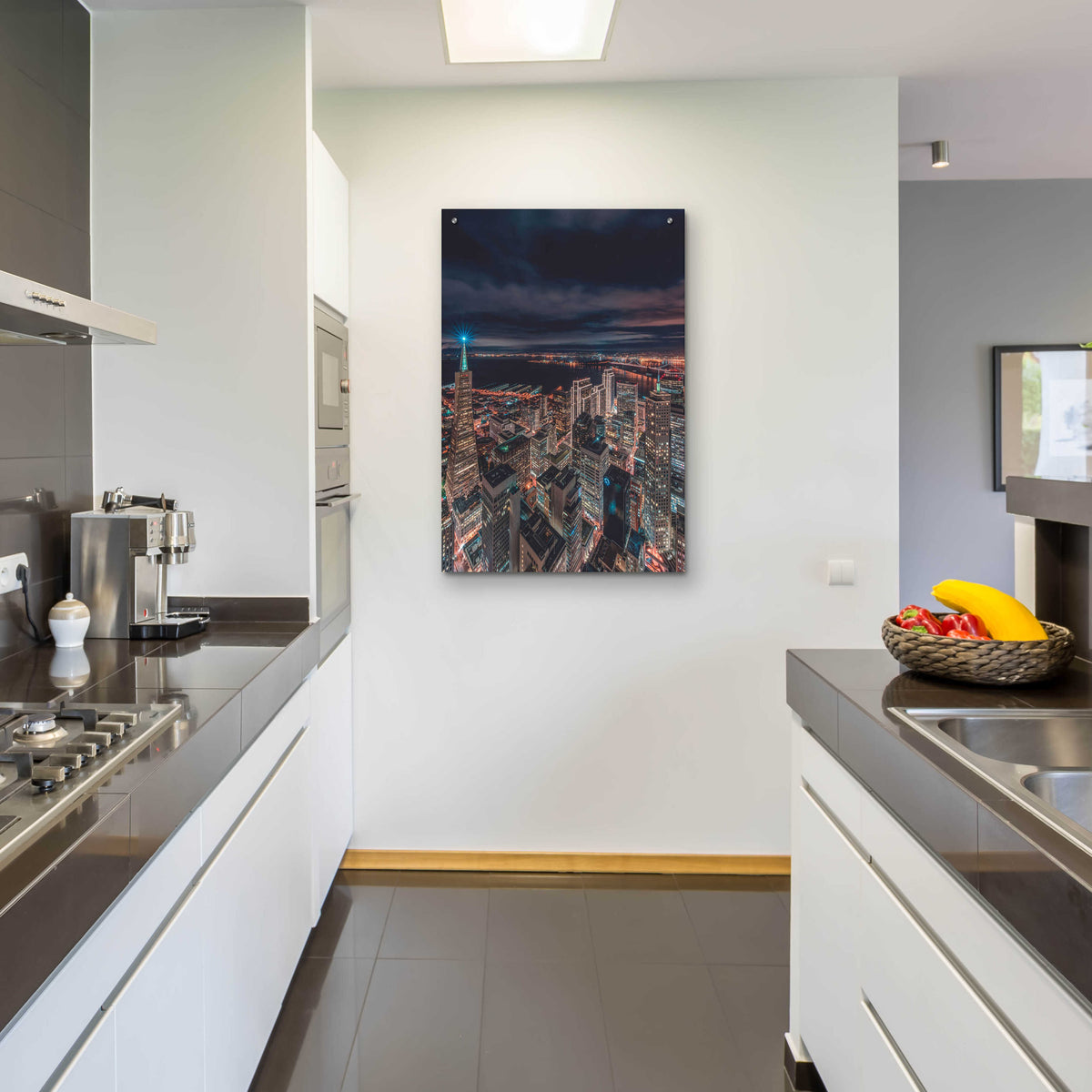 Epic Art 'San Francisco Look Down 5' by Bruce Getty, Acrylic Glass Wall Art,24x36