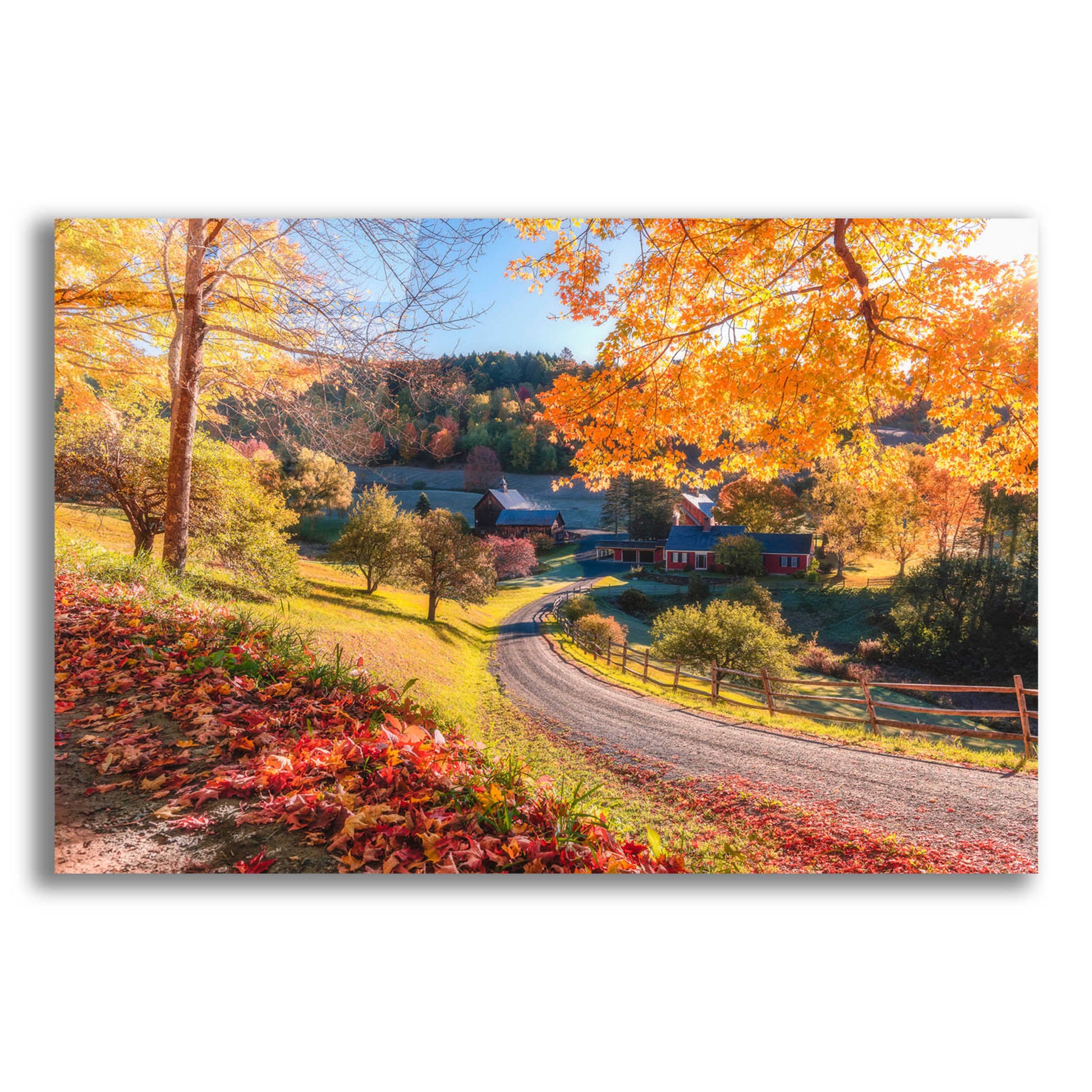 Epic Art 'Sleepy Hollow Ranch  Vermont' by Bruce Getty, Acrylic Glass Wall Art,16x12