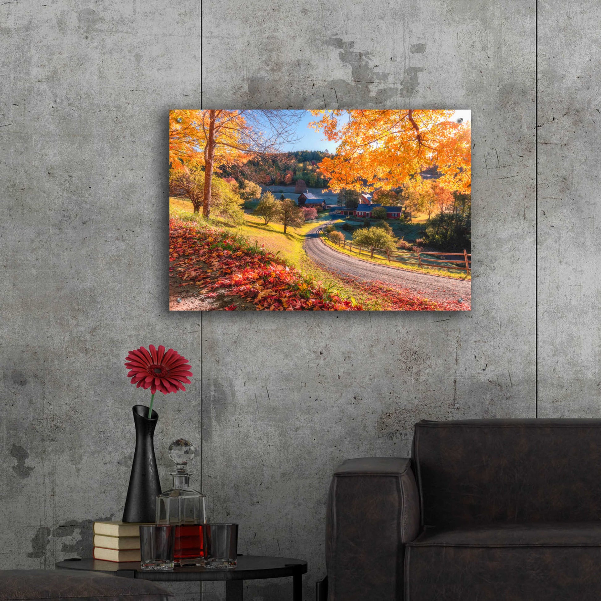 Epic Art 'Sleepy Hollow Ranch  Vermont' by Bruce Getty, Acrylic Glass Wall Art,36x24