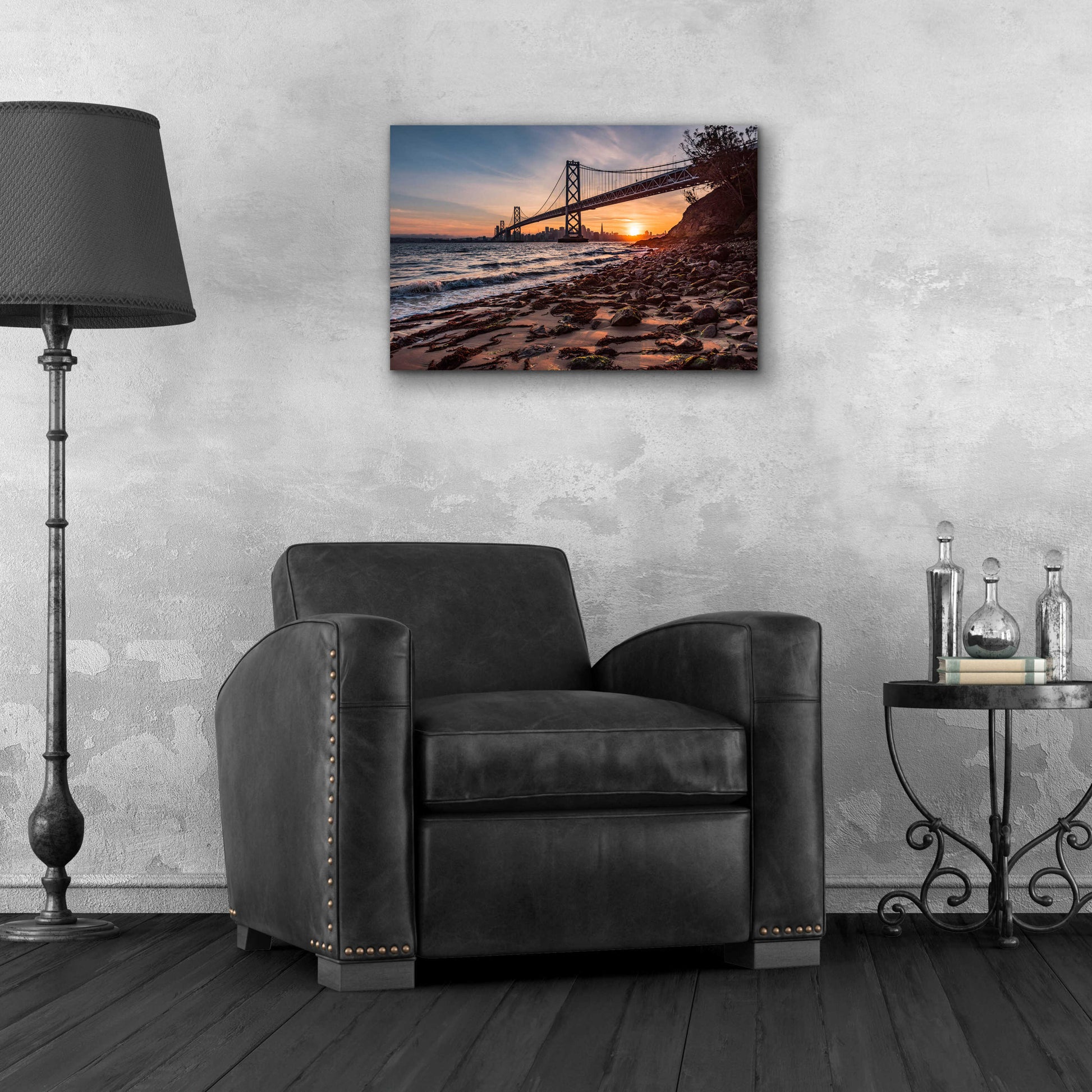 Epic Art 'Sunset from the Island 2' by Bruce Getty, Acrylic Glass Wall Art,24x16