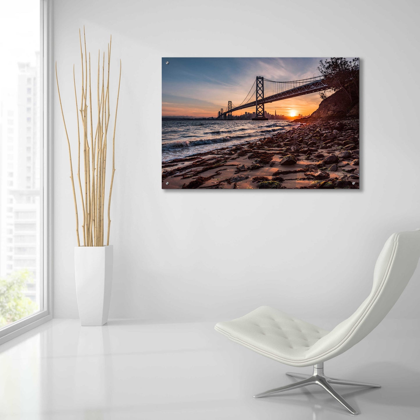 Epic Art 'Sunset from the Island 2' by Bruce Getty, Acrylic Glass Wall Art,36x24