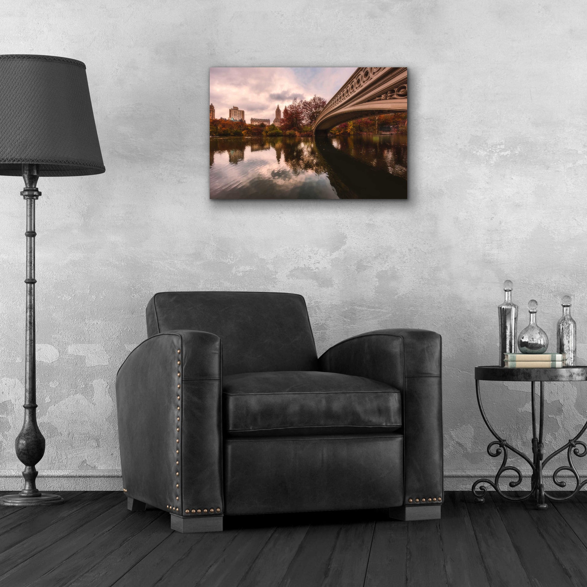 Epic Art 'The Bow Bridge' by Bruce Getty, Acrylic Glass Wall Art,24x16