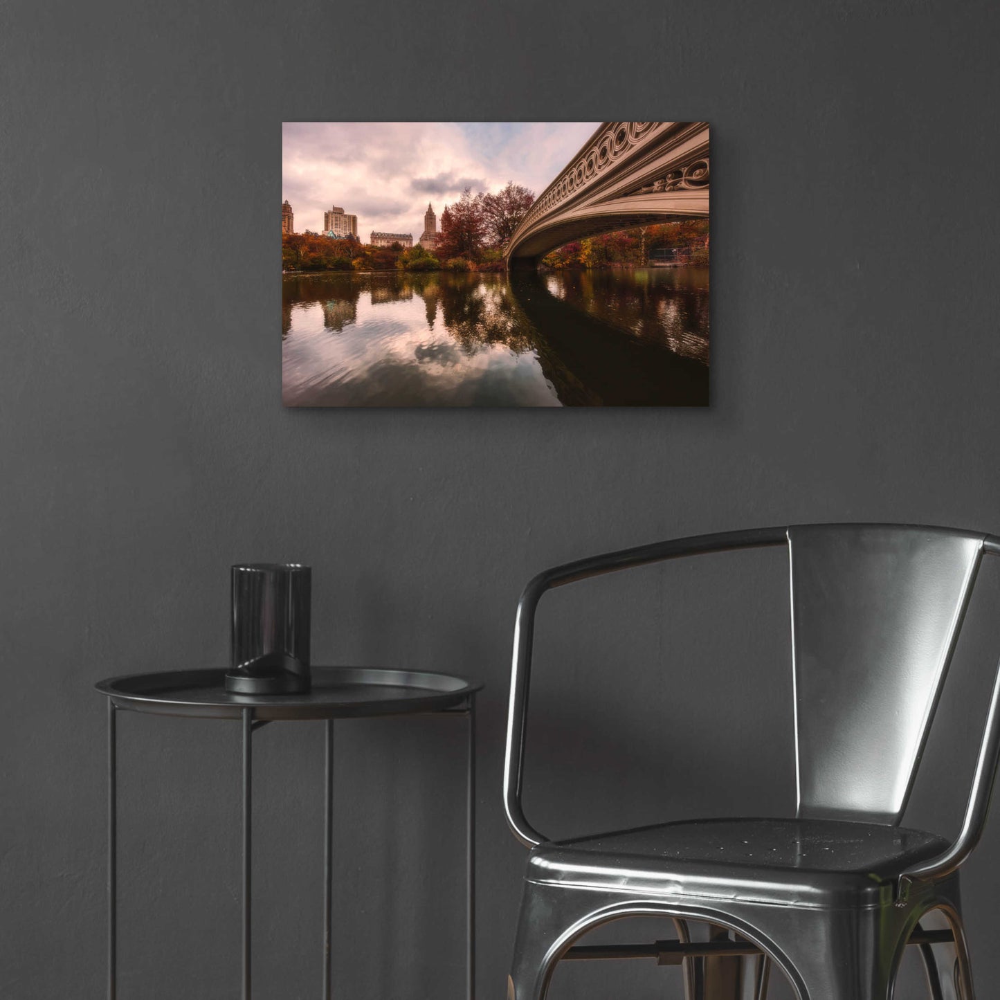 Epic Art 'The Bow Bridge' by Bruce Getty, Acrylic Glass Wall Art,24x16