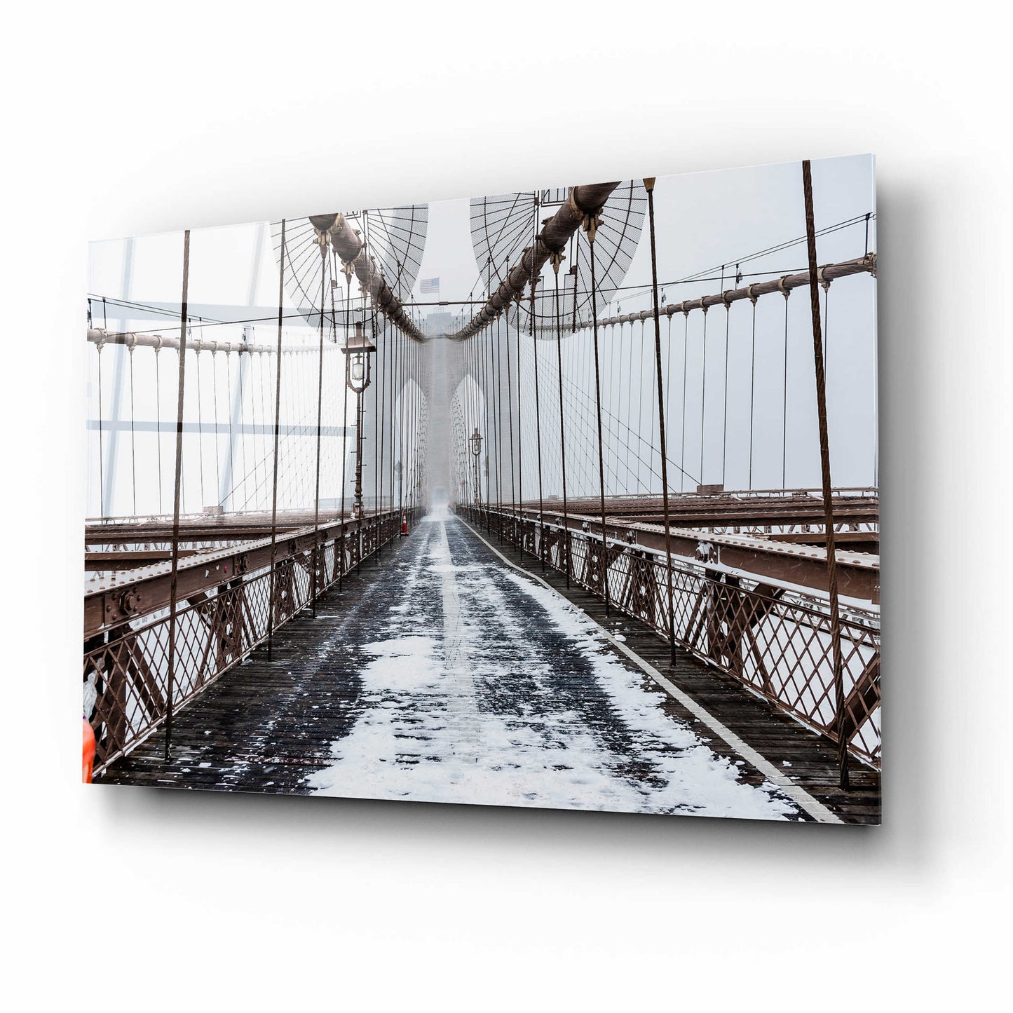 Epic Art 'The Brooklyn Bridge' by Bruce Getty, Acrylic Glass Wall Art,16x12