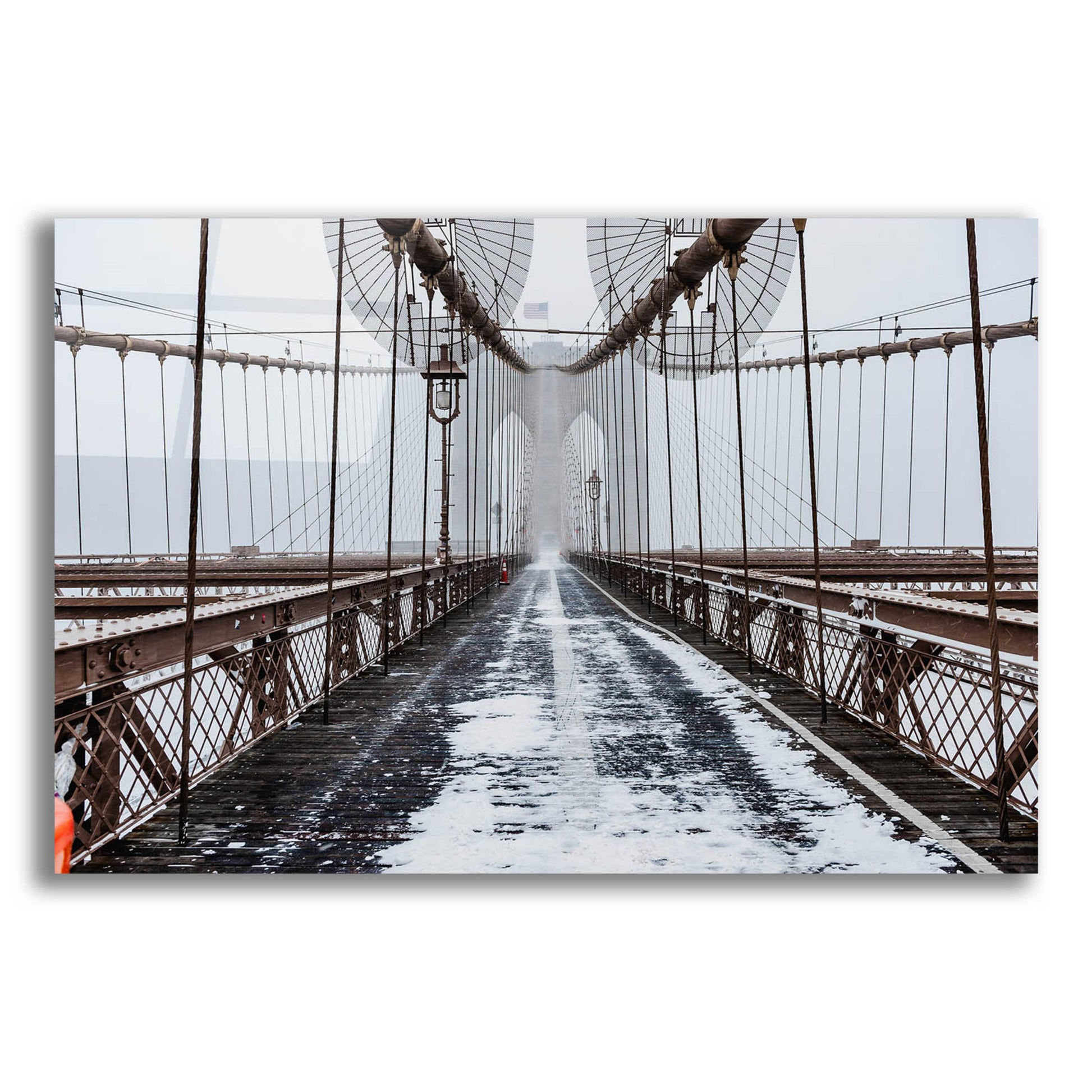 Epic Art 'The Brooklyn Bridge' by Bruce Getty, Acrylic Glass Wall Art,16x12