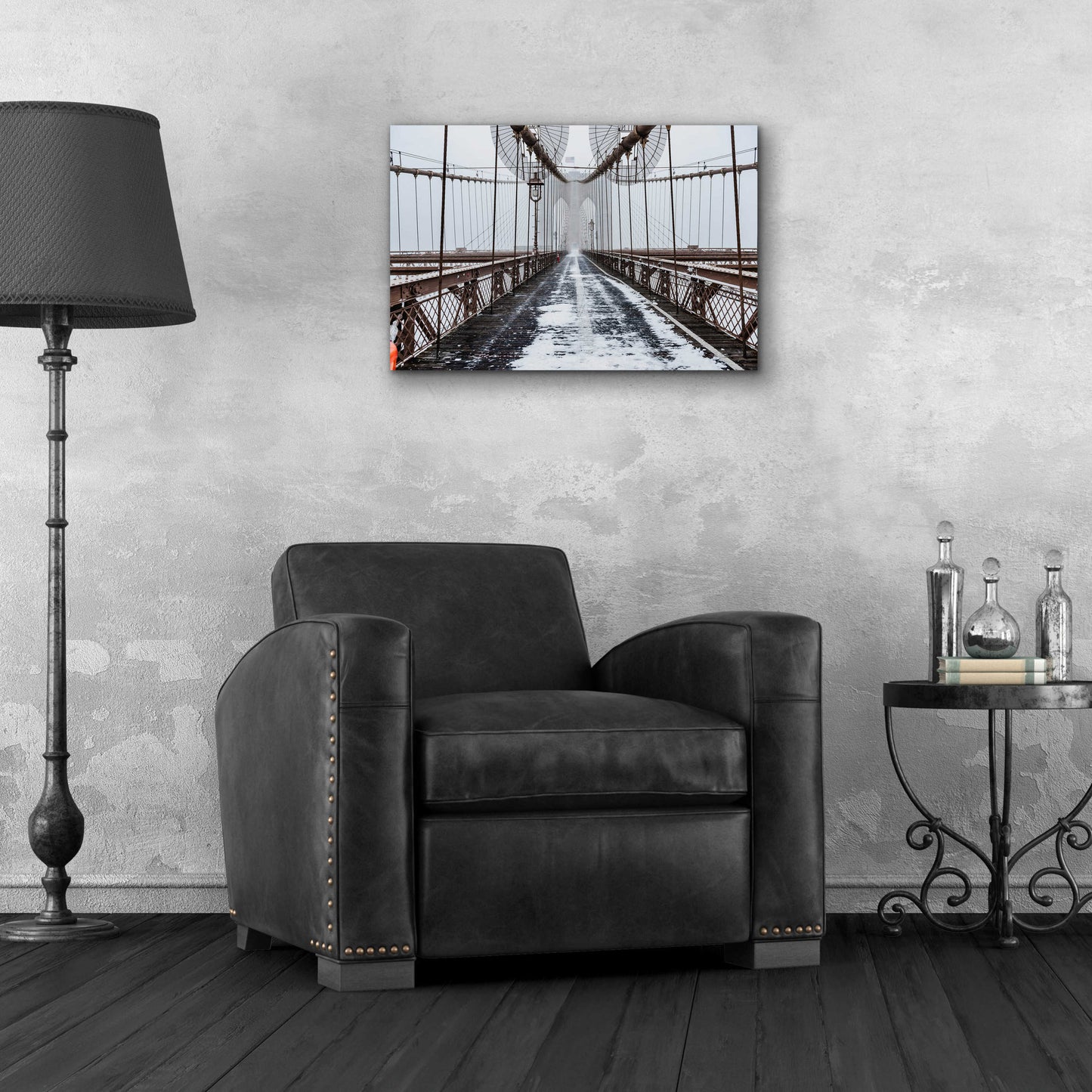 Epic Art 'The Brooklyn Bridge' by Bruce Getty, Acrylic Glass Wall Art,24x16