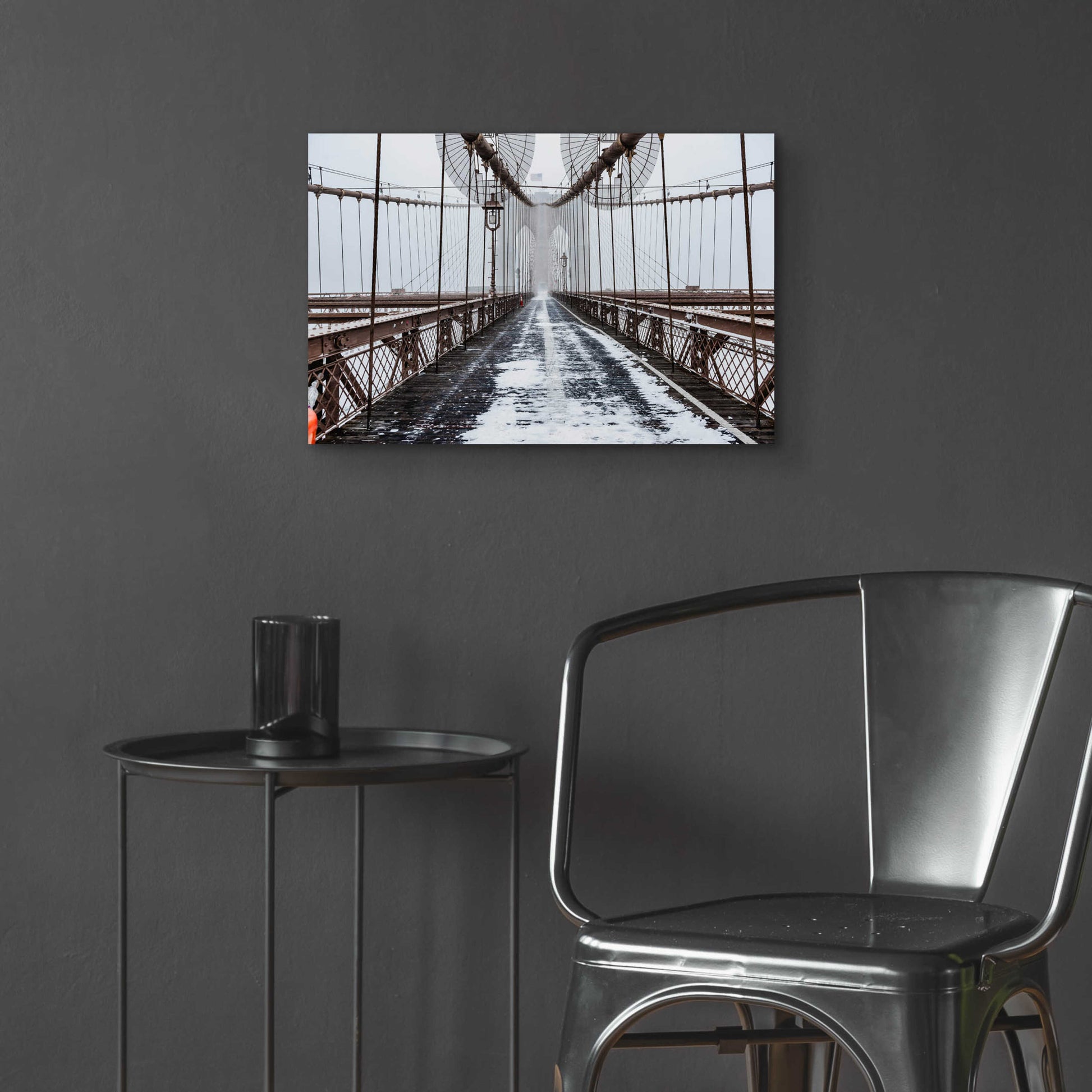 Epic Art 'The Brooklyn Bridge' by Bruce Getty, Acrylic Glass Wall Art,24x16