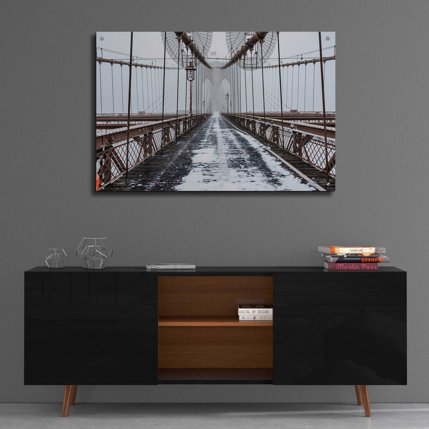 Epic Art 'The Brooklyn Bridge' by Bruce Getty, Acrylic Glass Wall Art,36x24