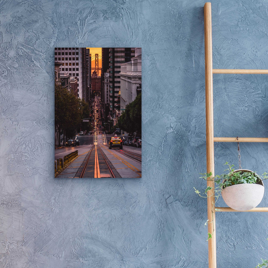 Epic Art 'The Cab' by Bruce Getty, Acrylic Glass Wall Art,16x24