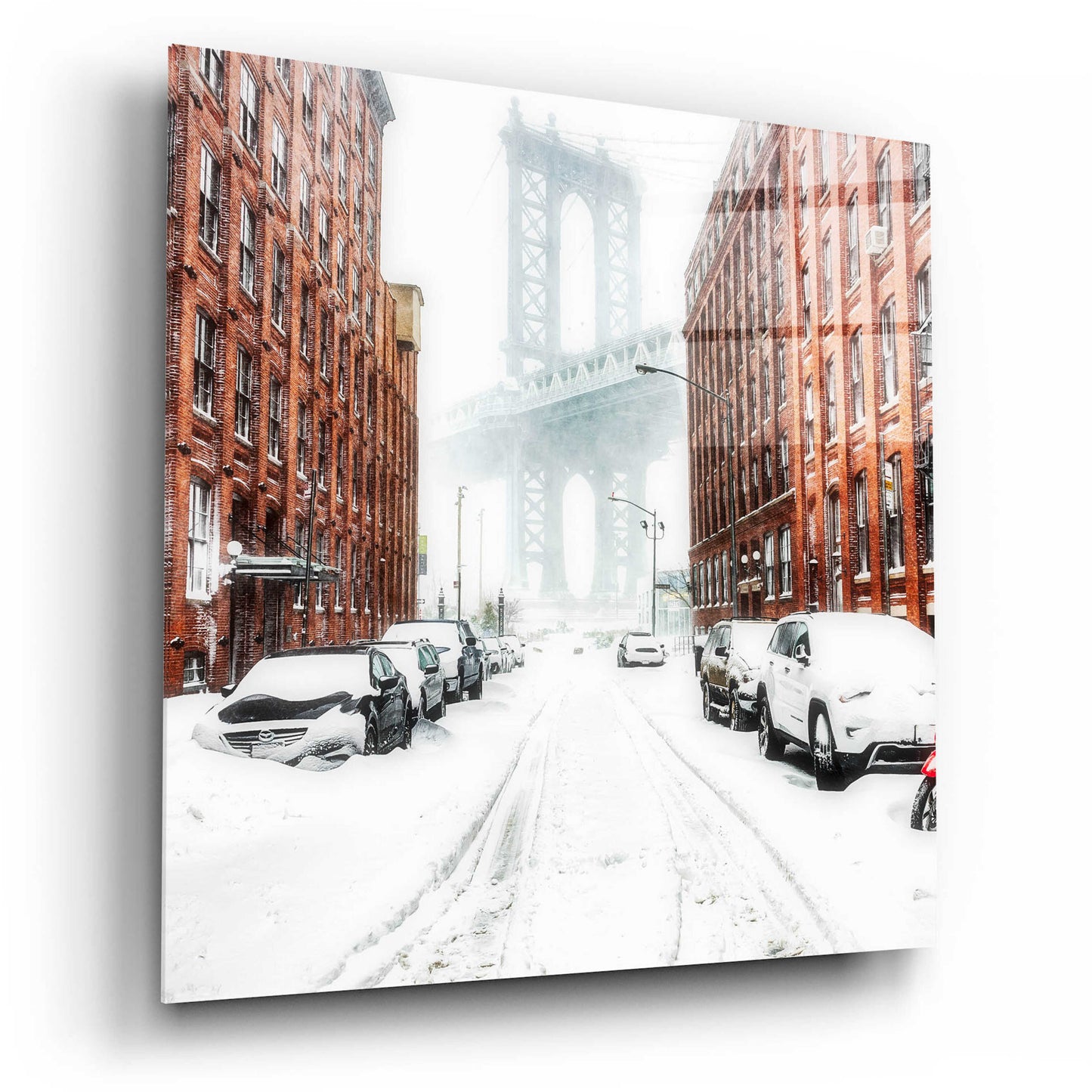 Epic Art 'The New York Blizzard 2' by Bruce Getty, Acrylic Glass Wall Art,12x12