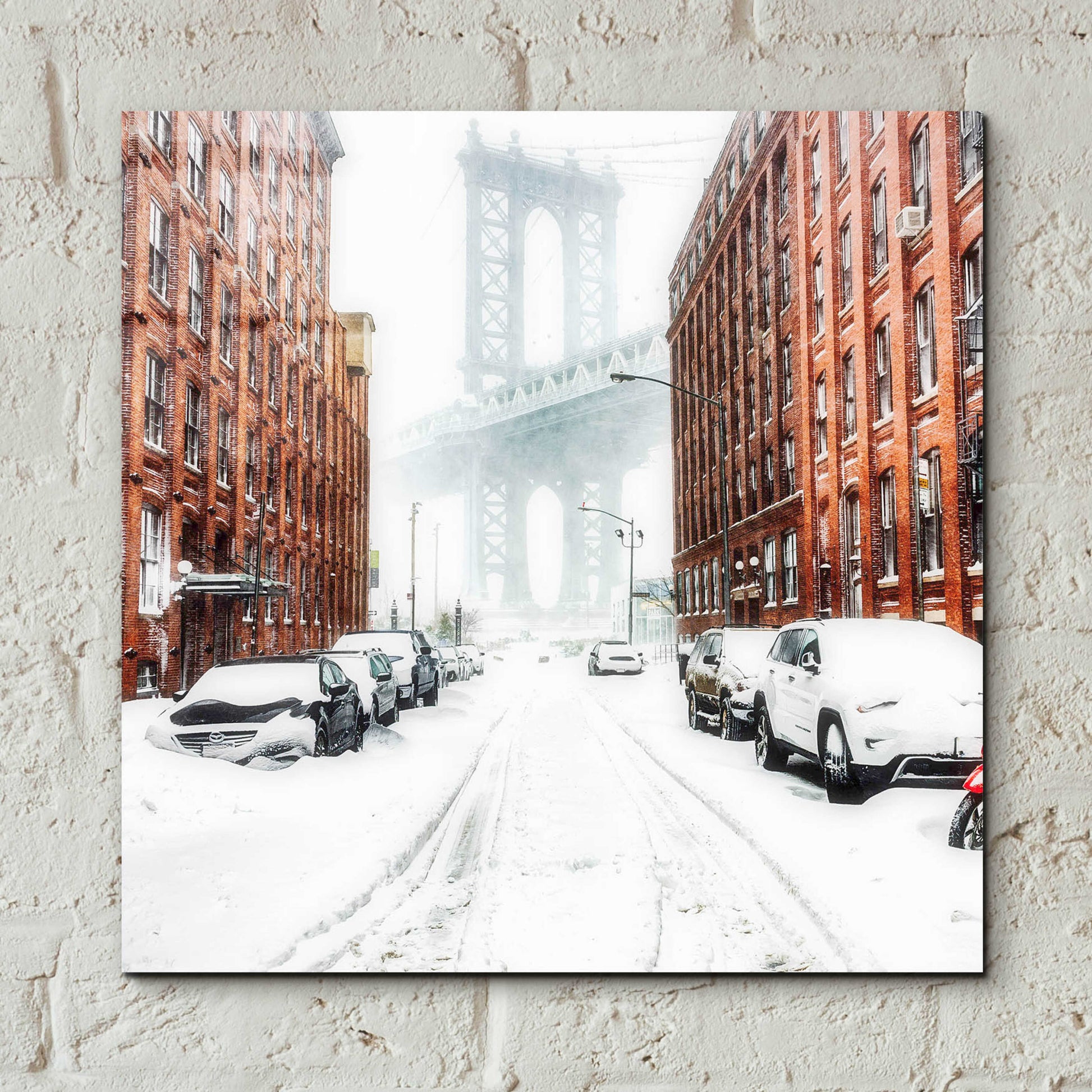 Epic Art 'The New York Blizzard 2' by Bruce Getty, Acrylic Glass Wall Art,12x12